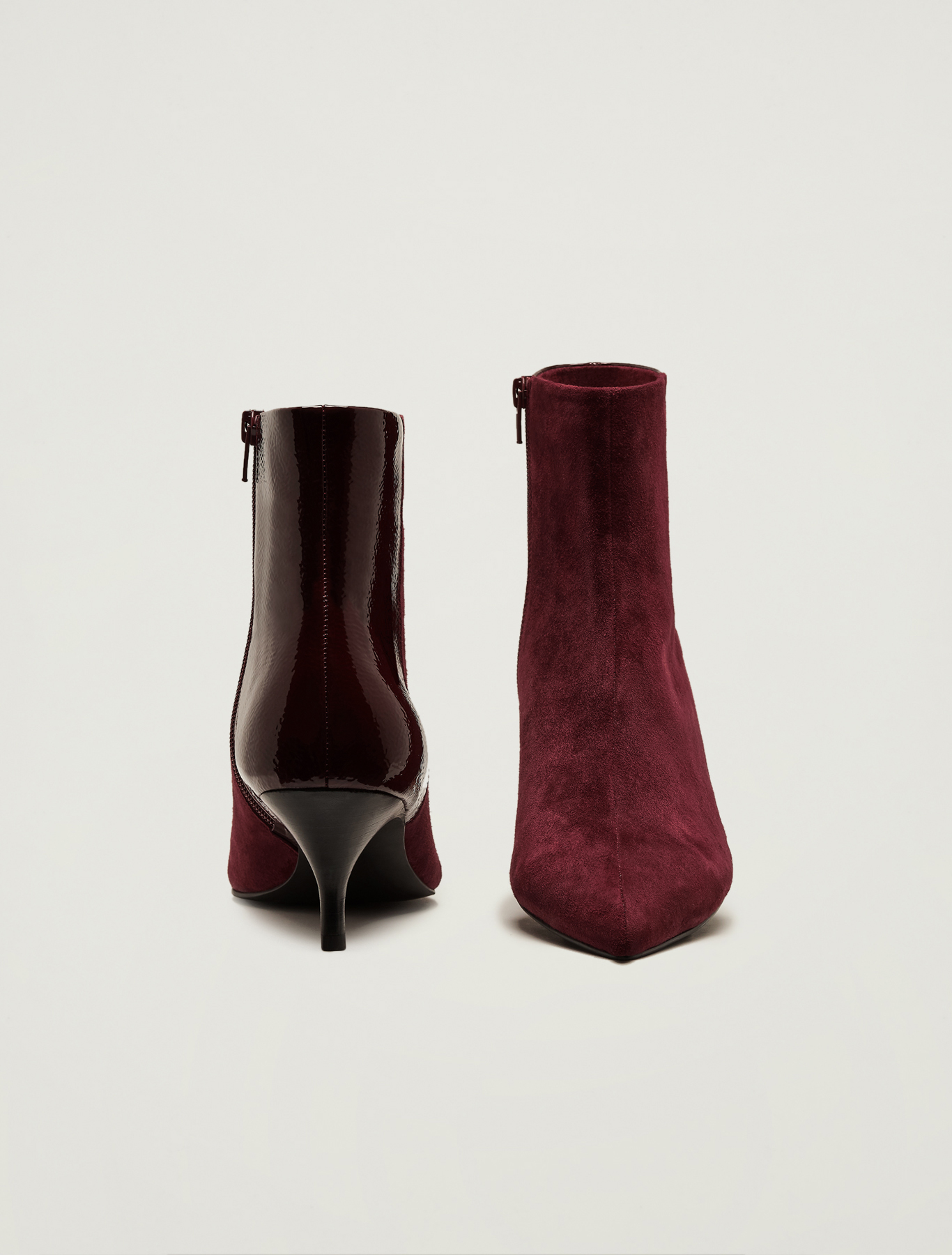 Stivaletti in suede e vernice, bordeaux - Pennyblack Stivaletti in suede e vernice - bordeaux - pennyblack
