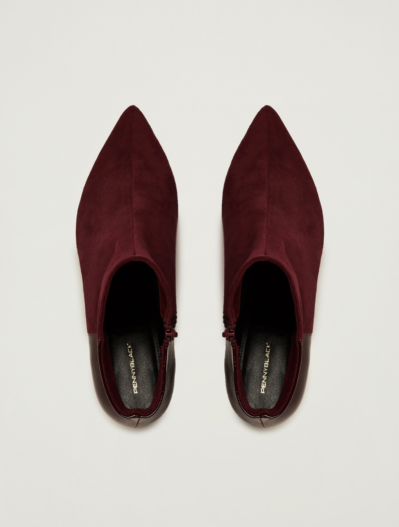 Stivaletti in suede e vernice, bordeaux - Pennyblack Stivaletti in suede e vernice - bordeaux - pennyblack