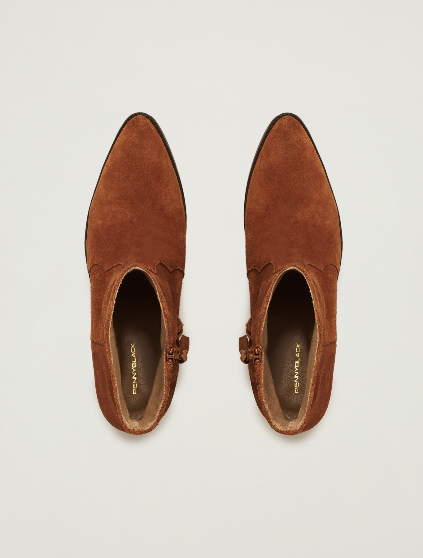 Suede gaucho ankle boots, tan - Pennyblack Suede gaucho ankle boots - tan - pennyblack