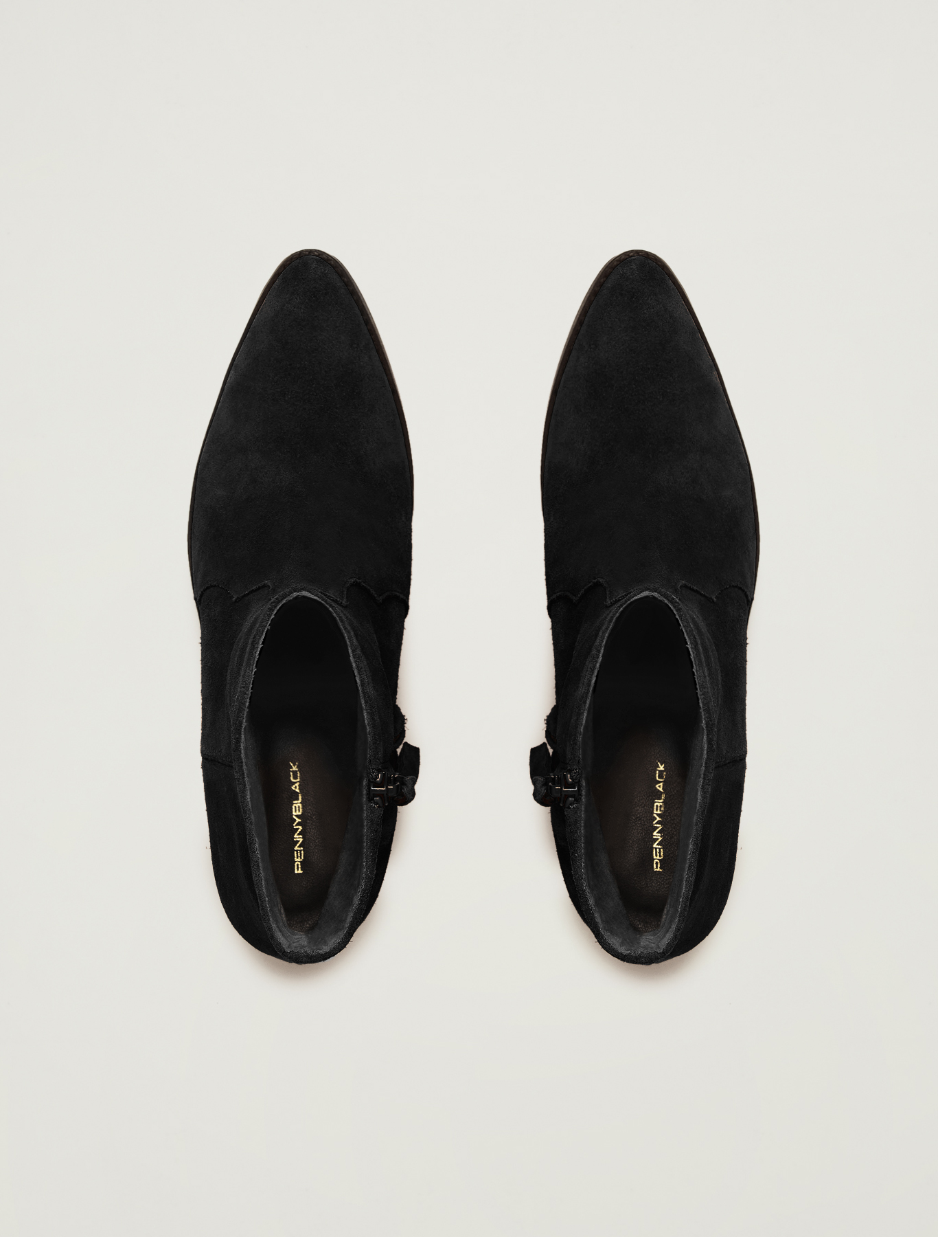 Suede gaucho ankle boots, black - Pennyblack Suede gaucho ankle boots - black - pennyblack
