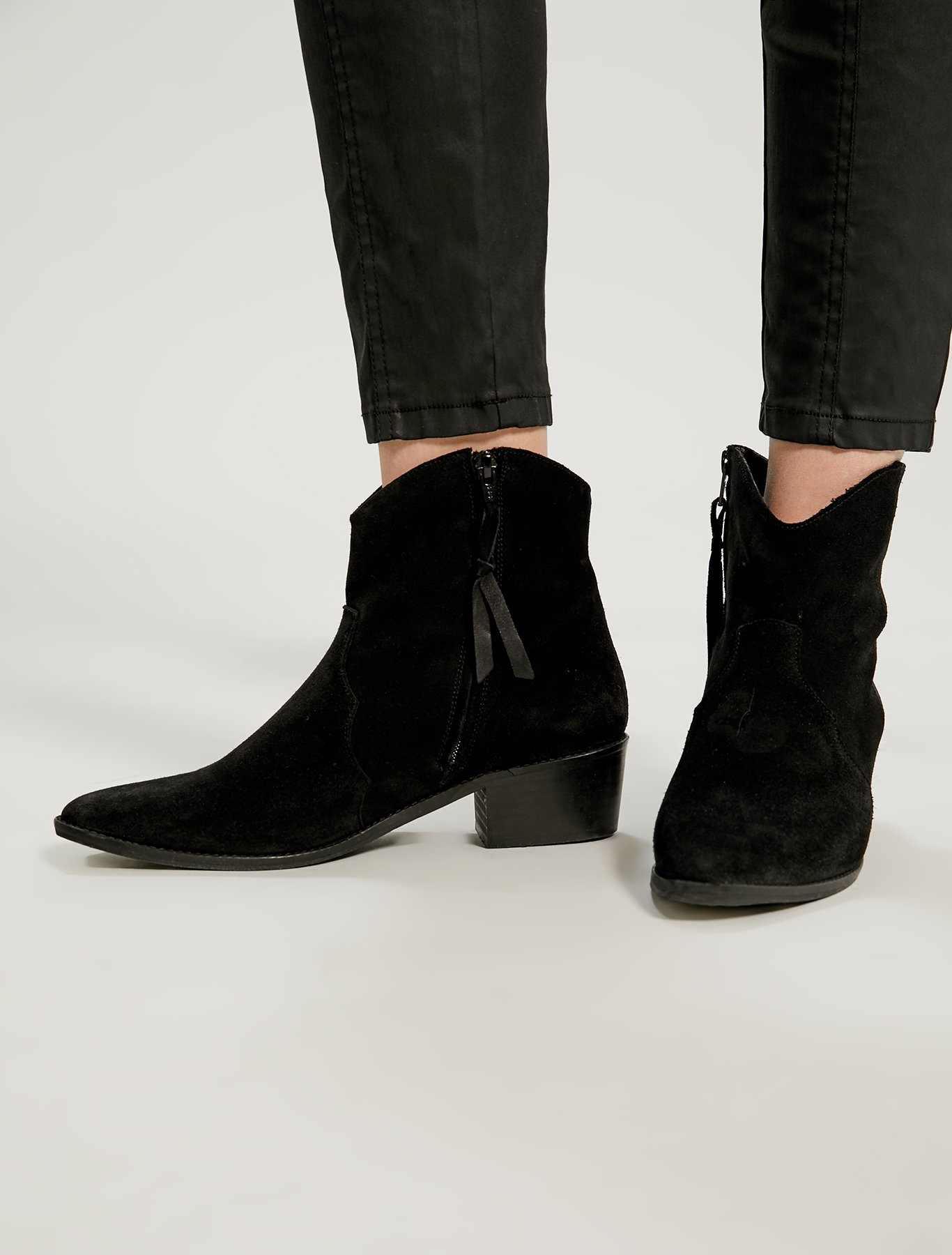 Suede gaucho ankle boots, black - Pennyblack Suede gaucho ankle boots - black - pennyblack