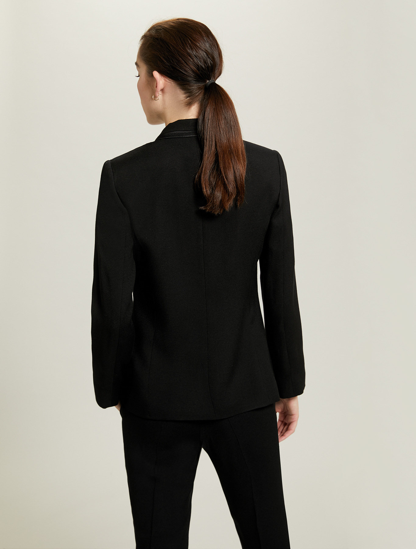 Crêpe tuxedo jacket, black - Pennyblack Crêpe tuxedo jacket - black - pennyblack