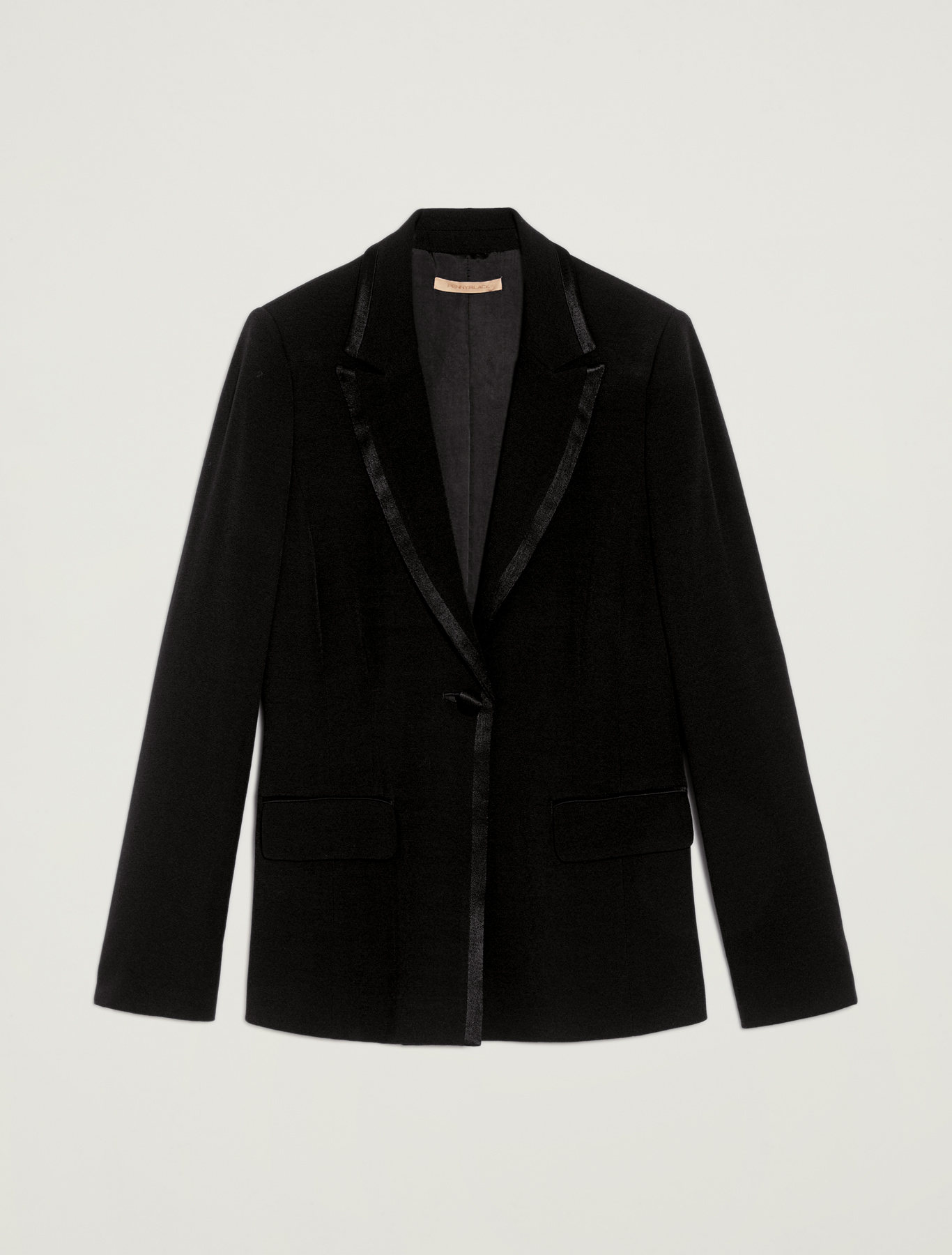 Crêpe tuxedo jacket, black - Pennyblack Crêpe tuxedo jacket - black - pennyblack