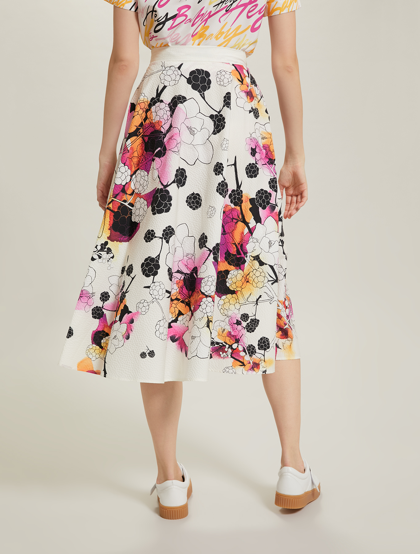Sunset Road full skirt, white pattern - Pennyblack Sunset Road full skirt - white pattern - pennyblack