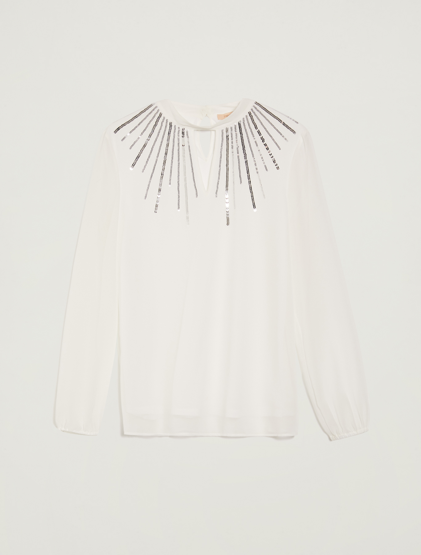 Sequinned georgette blouse, ivory - Pennyblack Sequinned georgette blouse - ivory - pennyblack
