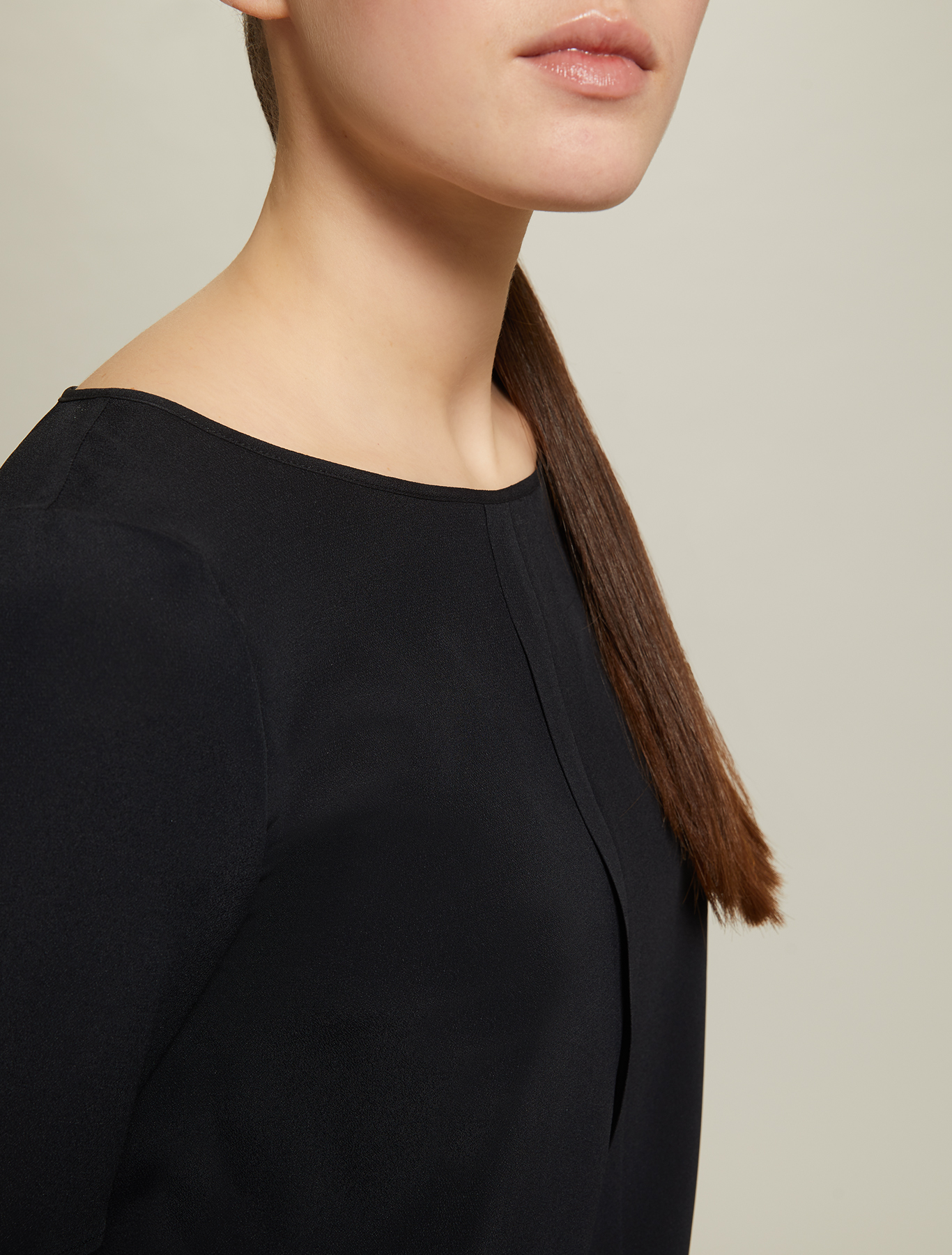 Crêpe de Chine blouse, black - Pennyblack Crêpe de Chine blouse - black - pennyblack
