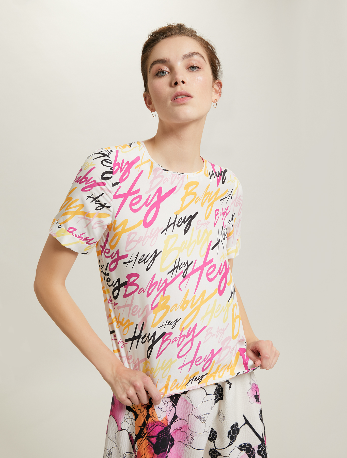 Sunset Road silk blouse, rose pink pattern - Pennyblack Sunset Road silk blouse - rose pink pattern - pennyblack