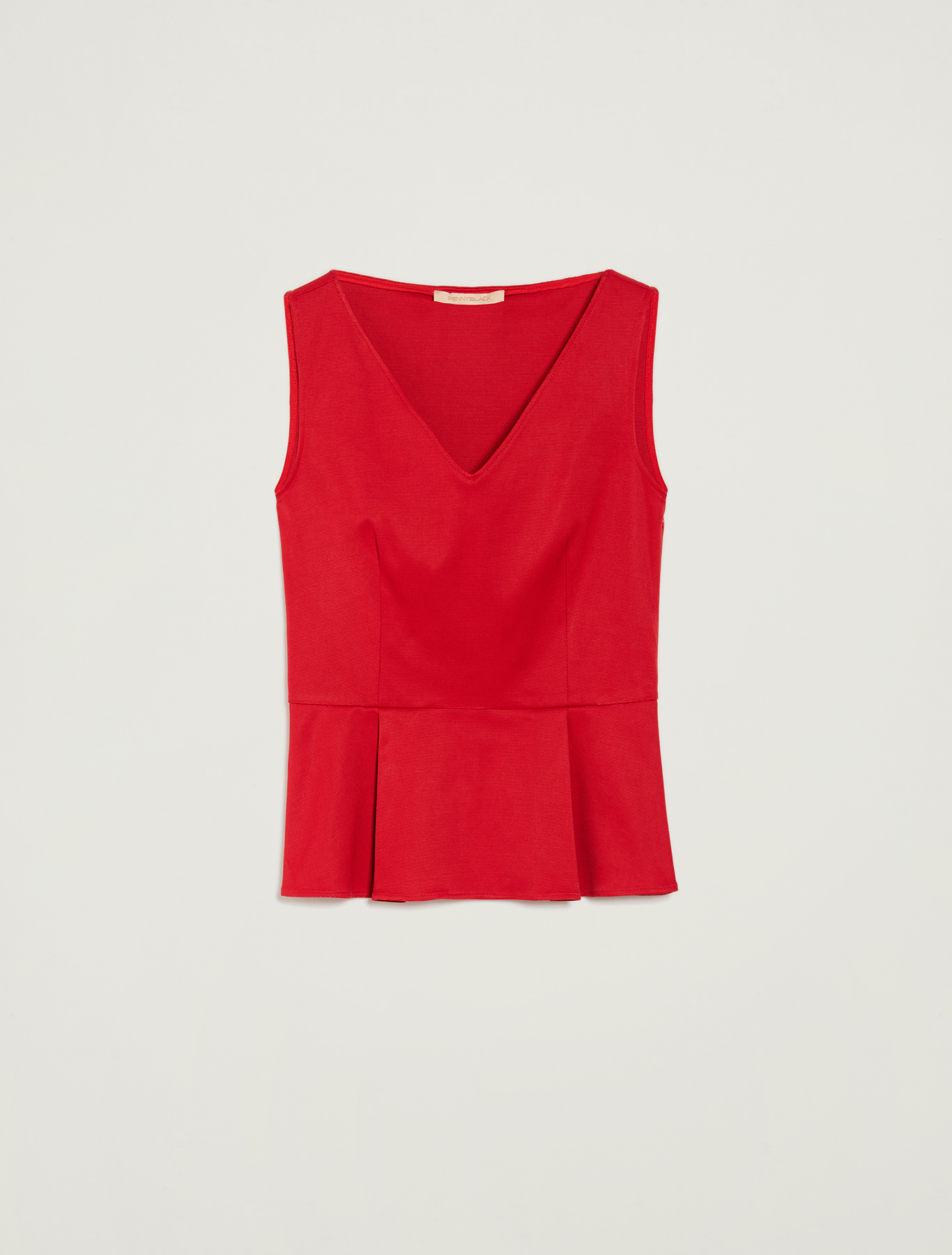 Slim top in faille, red - Pennyblack Slim top in faille - red - pennyblack