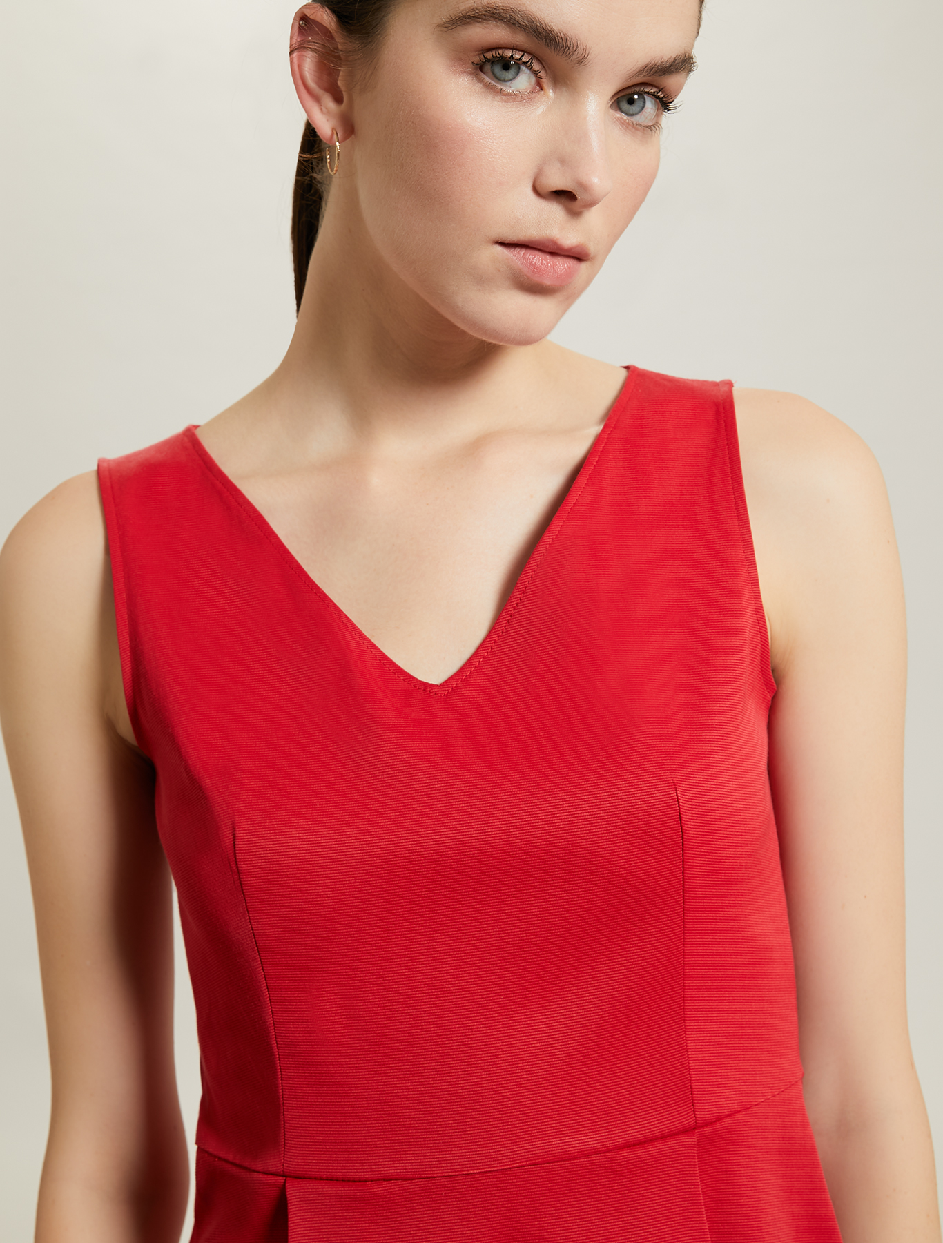 Slim top in faille, red - Pennyblack Slim top in faille - red - pennyblack