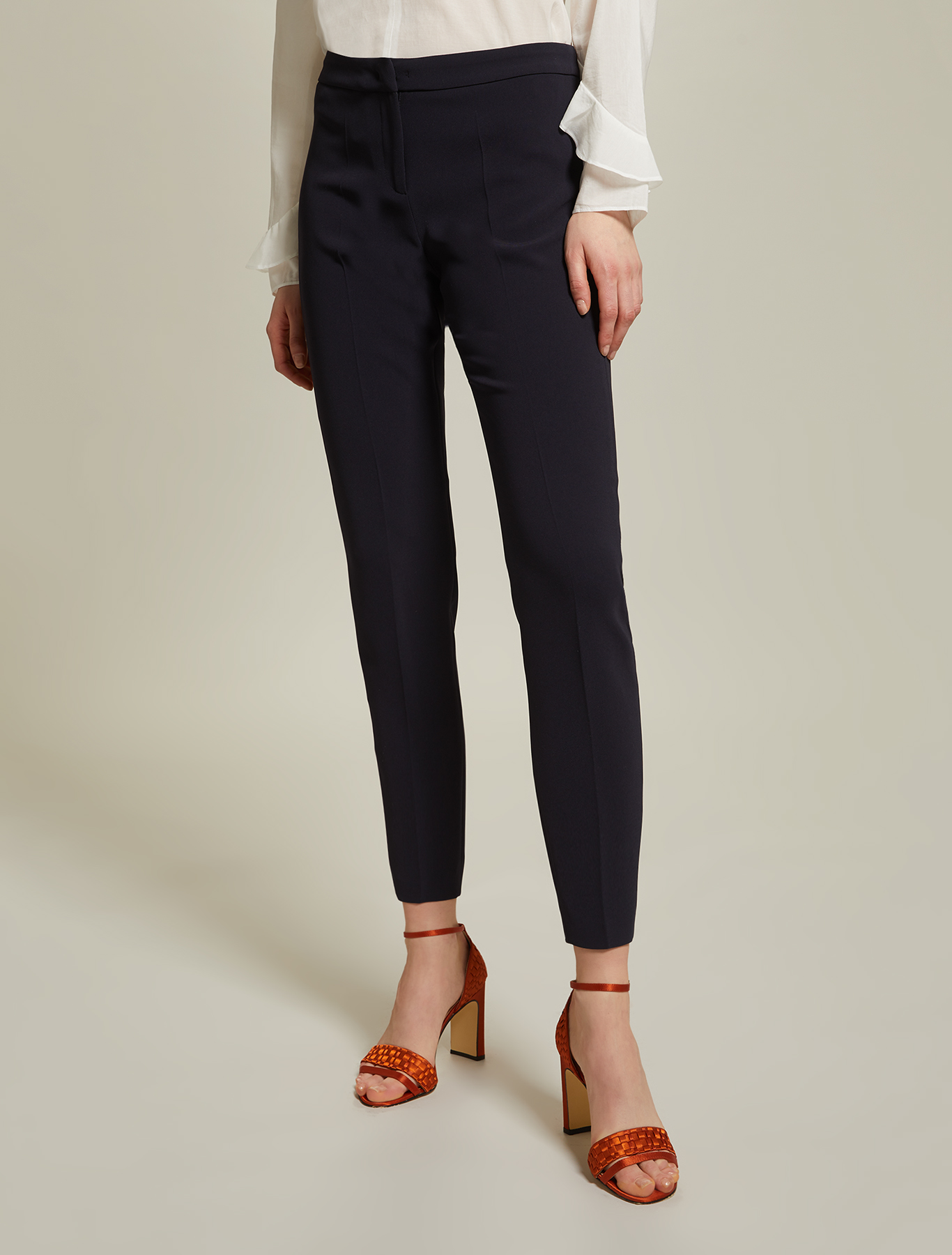 Flowing, slim-fit trousers, navy blue - Pennyblack Flowing, slim-fit trousers - navy blue - pennyblack
