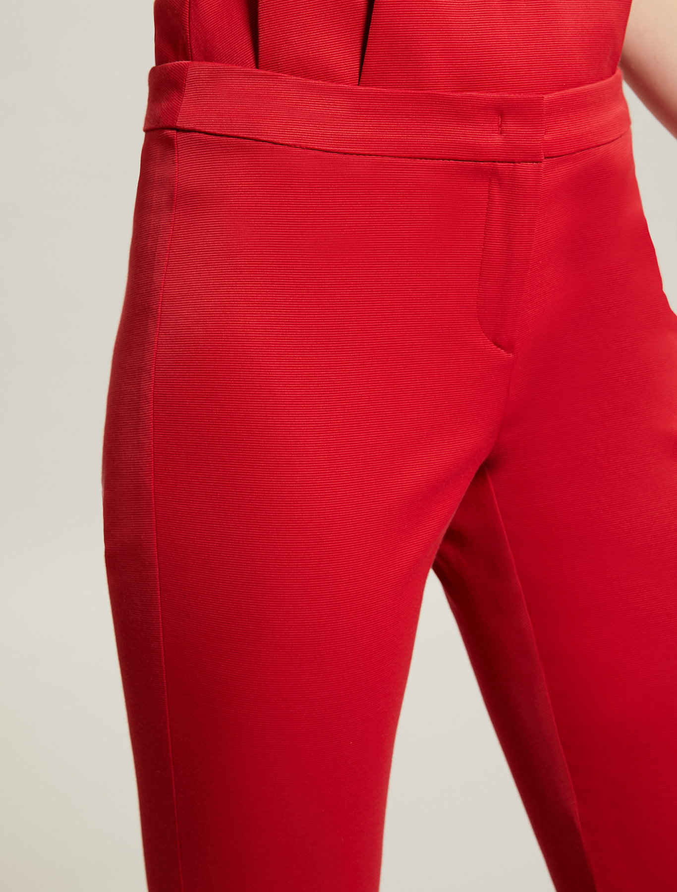 Slim faille trousers, red - Pennyblack Slim faille trousers - red - pennyblack