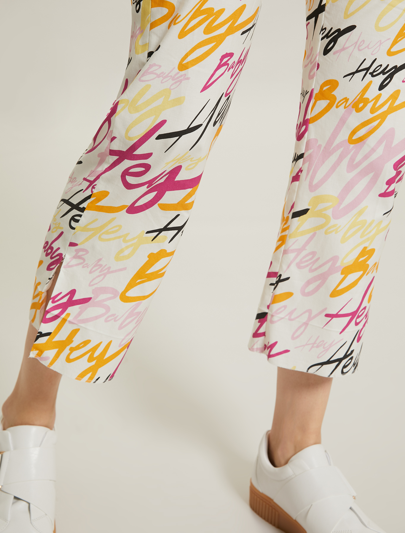 Pantaloni in cotone Sunset Road, fantasia bianco avorio - Pennyblack Pantaloni in cotone Sunset Road - fantasia bianco avorio - pennyblack