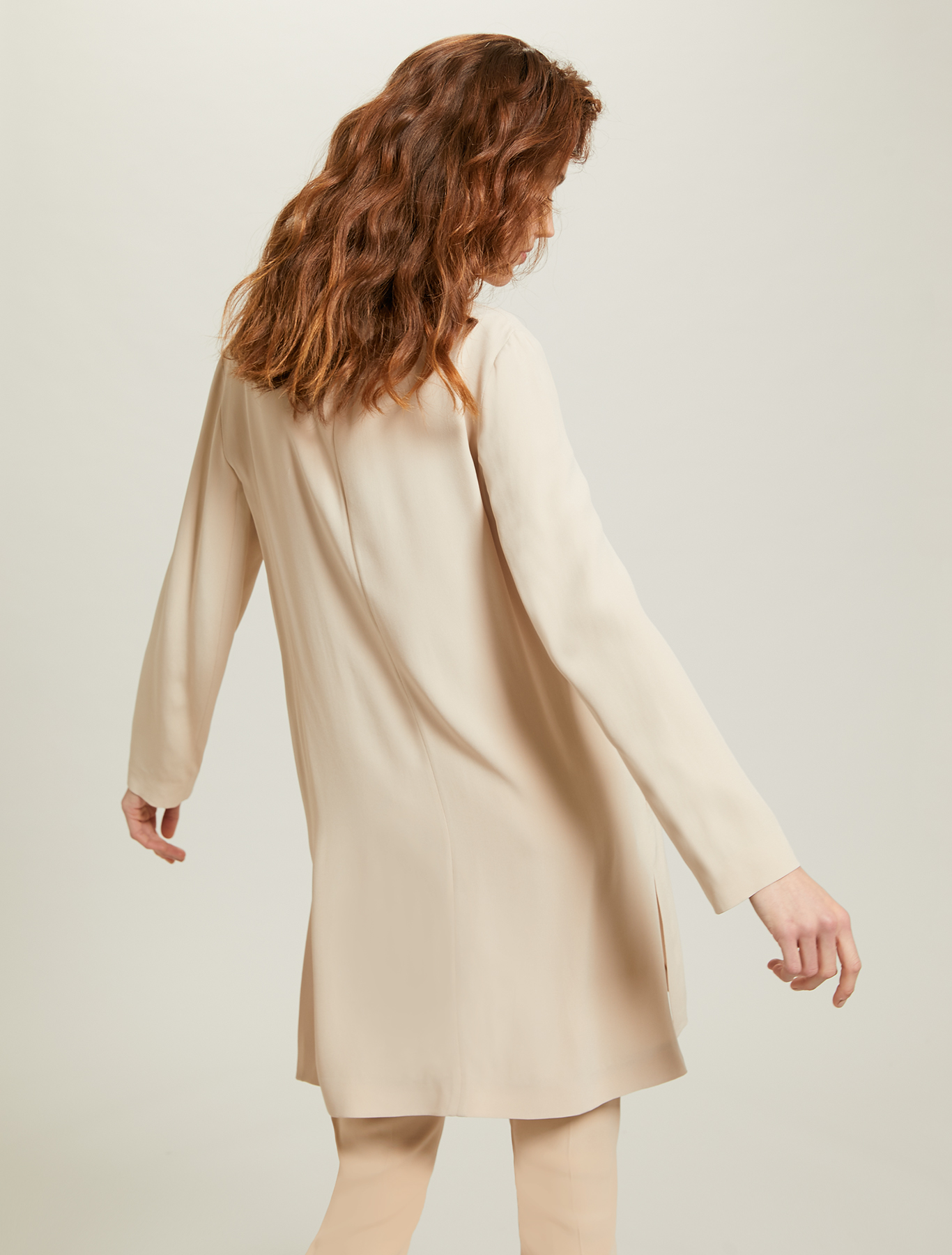 Envers satin shirt jacket, beige - Pennyblack Envers satin shirt jacket - beige - pennyblack