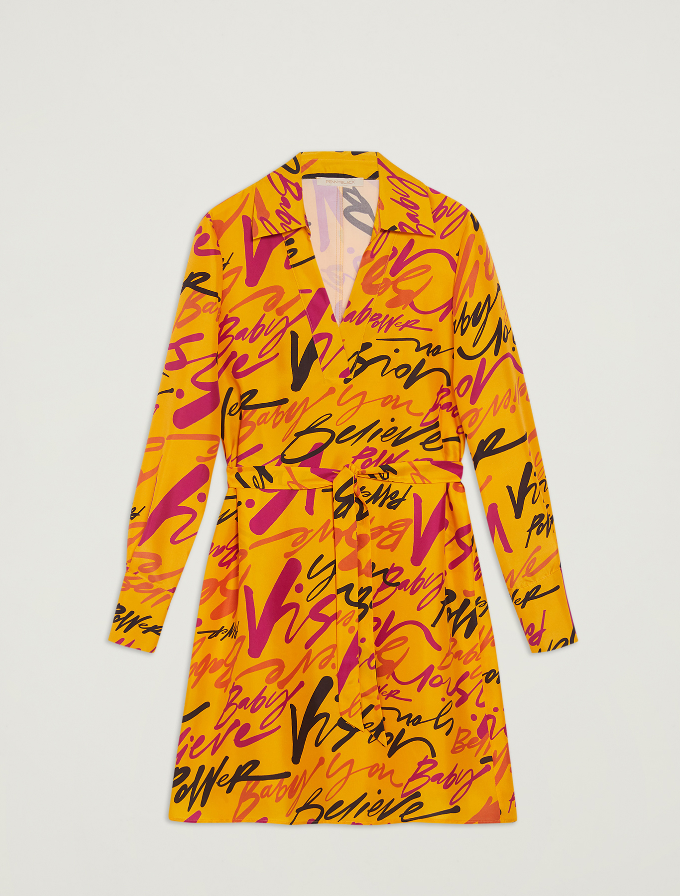 Sunset Road silk dress, tangerine pattern - Pennyblack Sunset Road silk dress - tangerine pattern - pennyblack