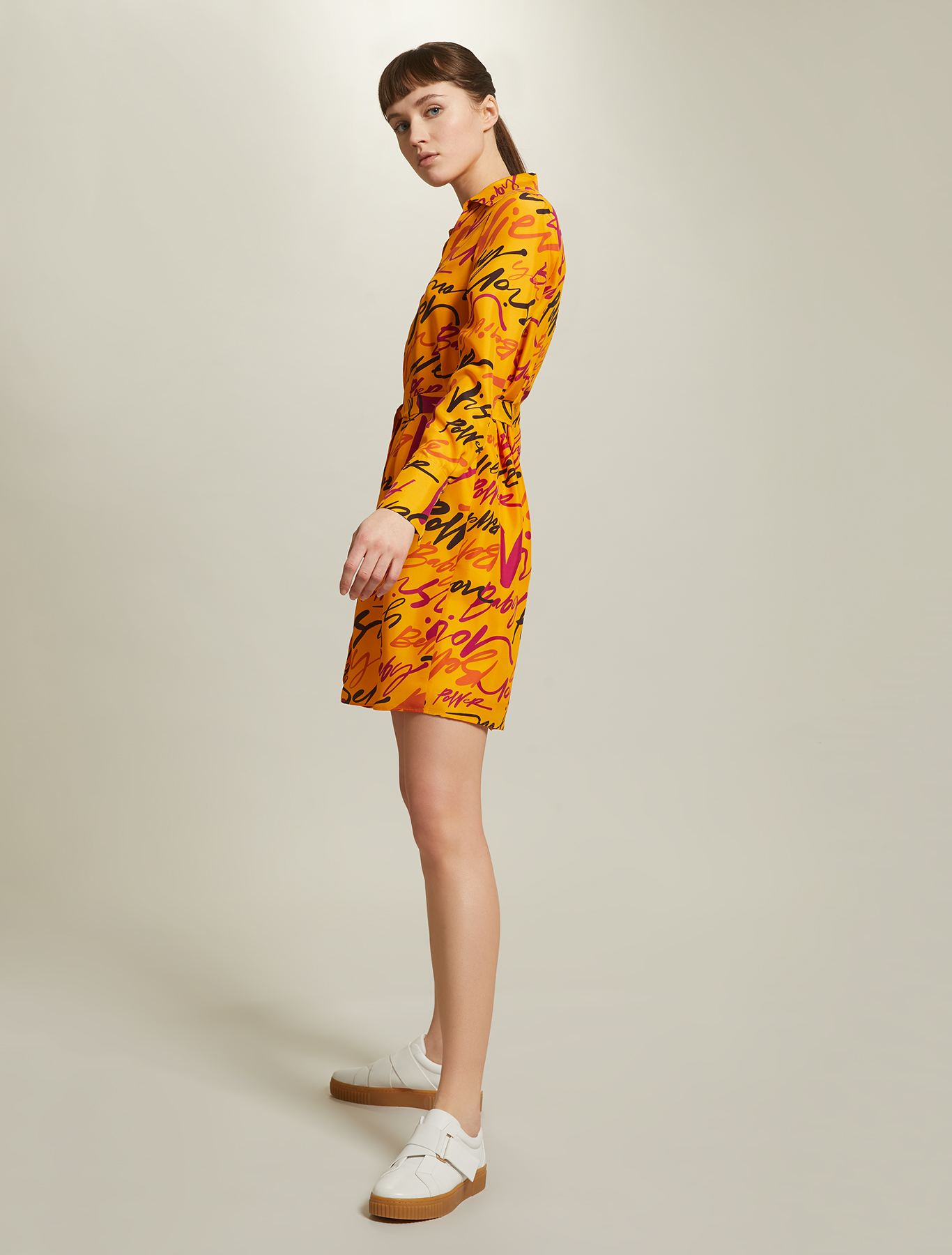 Sunset Road silk dress, tangerine pattern - Pennyblack Sunset Road silk dress - tangerine pattern - pennyblack