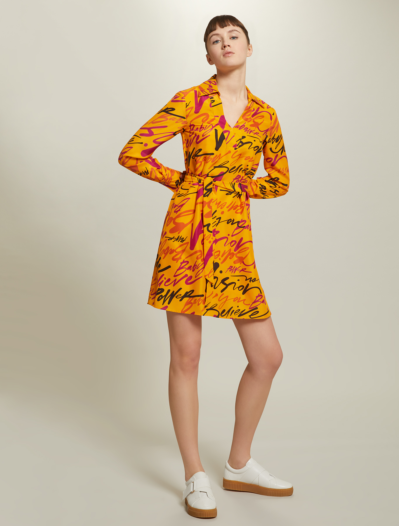 Sunset Road silk dress, tangerine pattern - Pennyblack Sunset Road silk dress - tangerine pattern - pennyblack