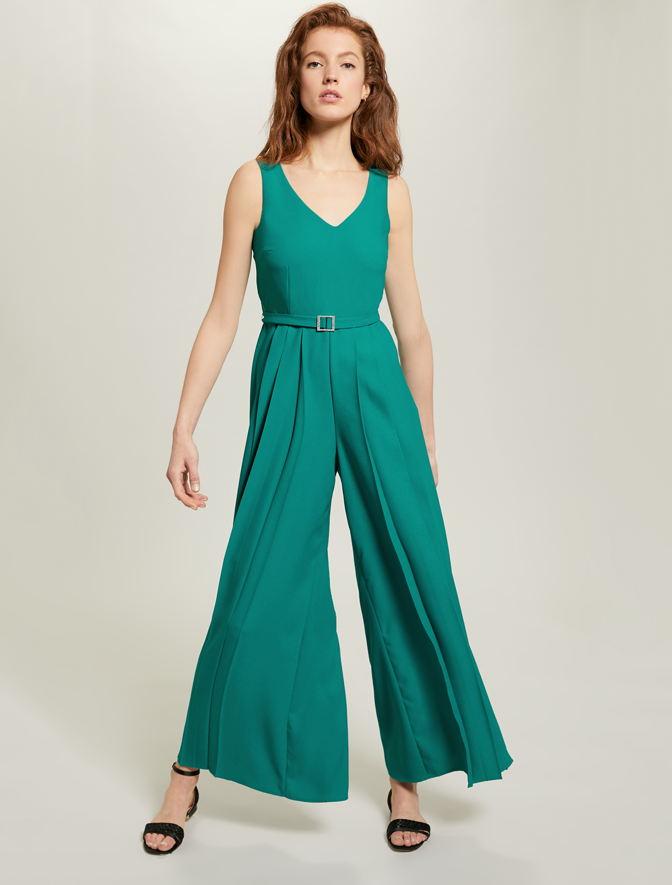 Tuta in envers satin, verde smeraldo - Pennyblack Tuta in envers satin - verde smeraldo - pennyblack