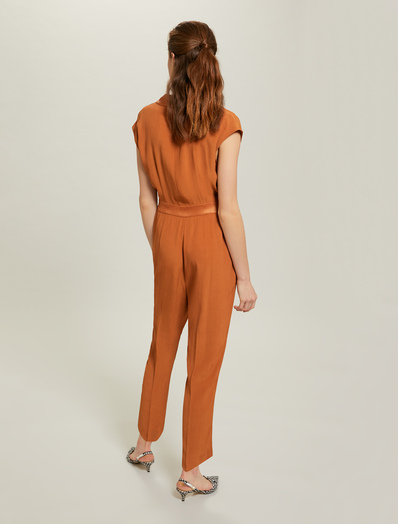 Envers satin jumpsuit, brown - Pennyblack Envers satin jumpsuit - brown - pennyblack