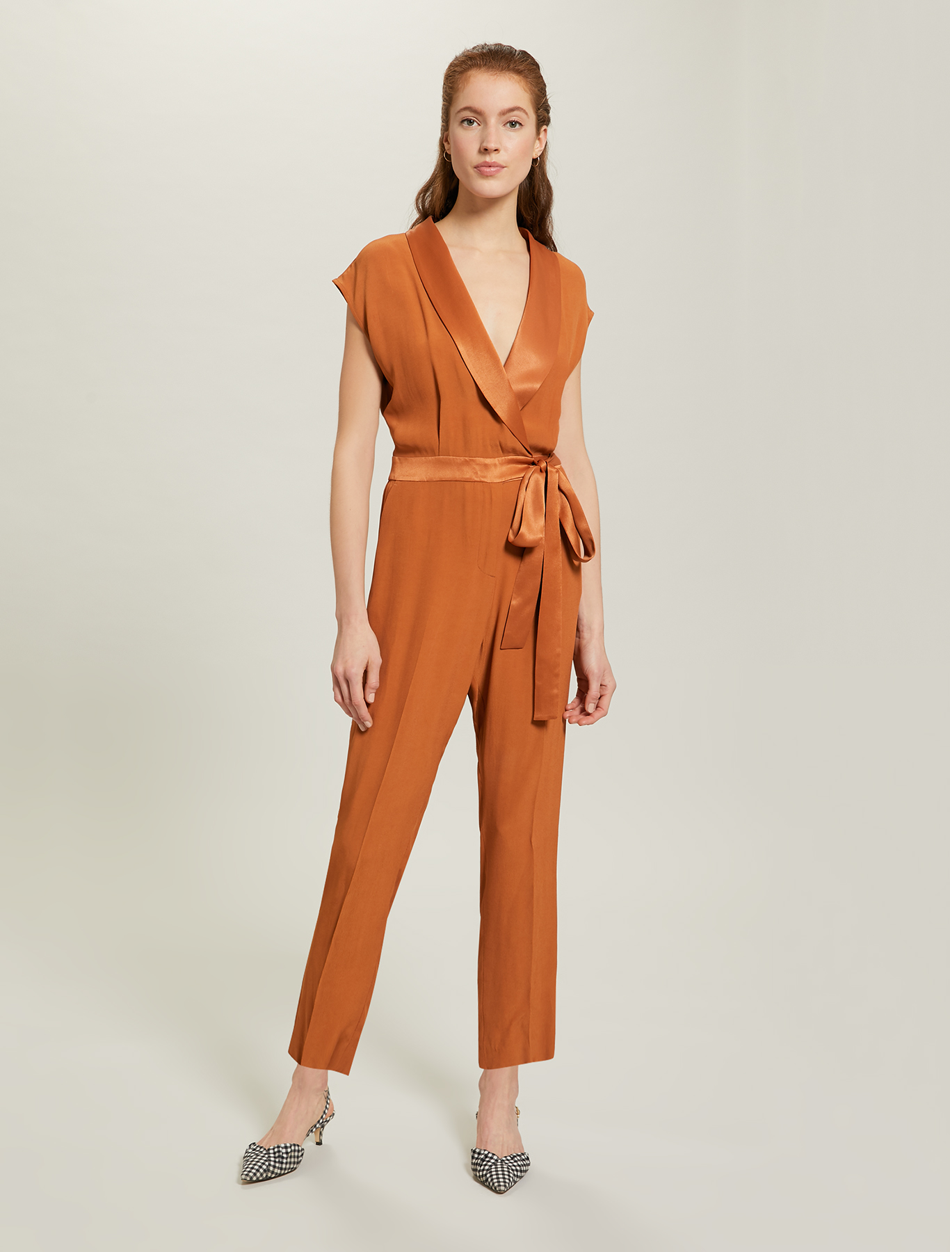 Envers satin jumpsuit, brown - Pennyblack Envers satin jumpsuit - brown - pennyblack