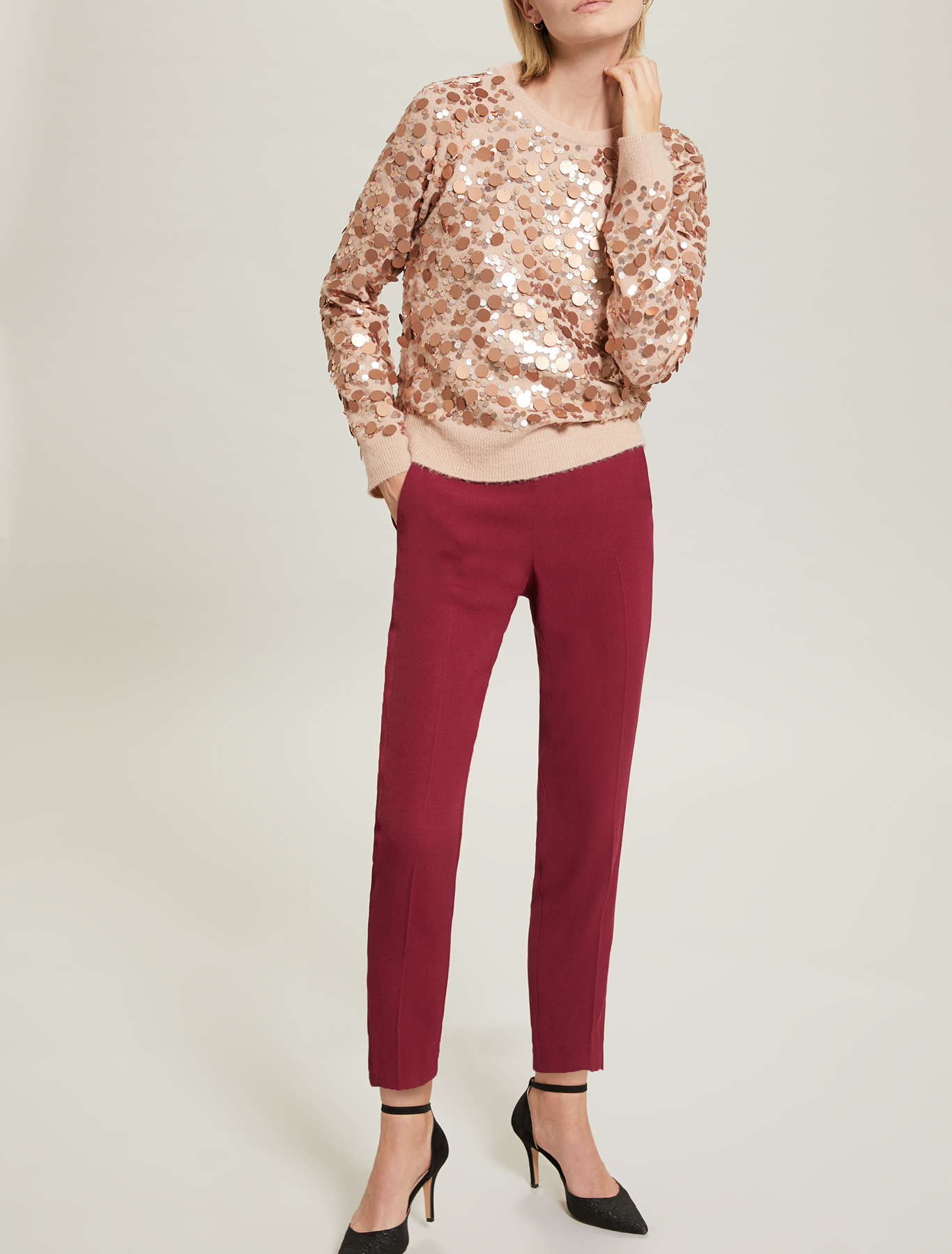 Sequinned jumper, pink - Pennyblack Sequinned jumper - pink - pennyblack