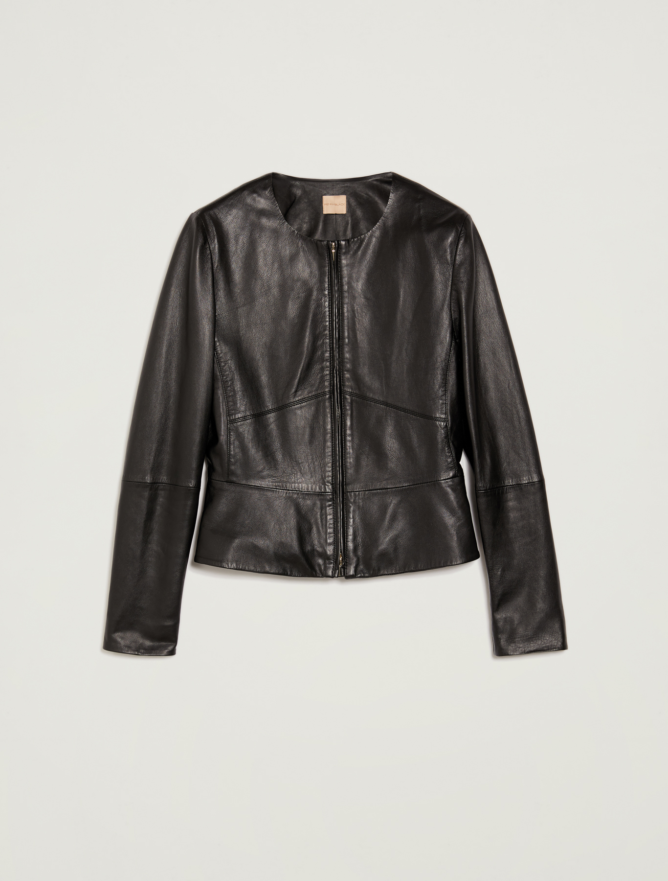 Slim nappa leather jacket, black - Pennyblack Slim nappa leather jacket - black - pennyblack