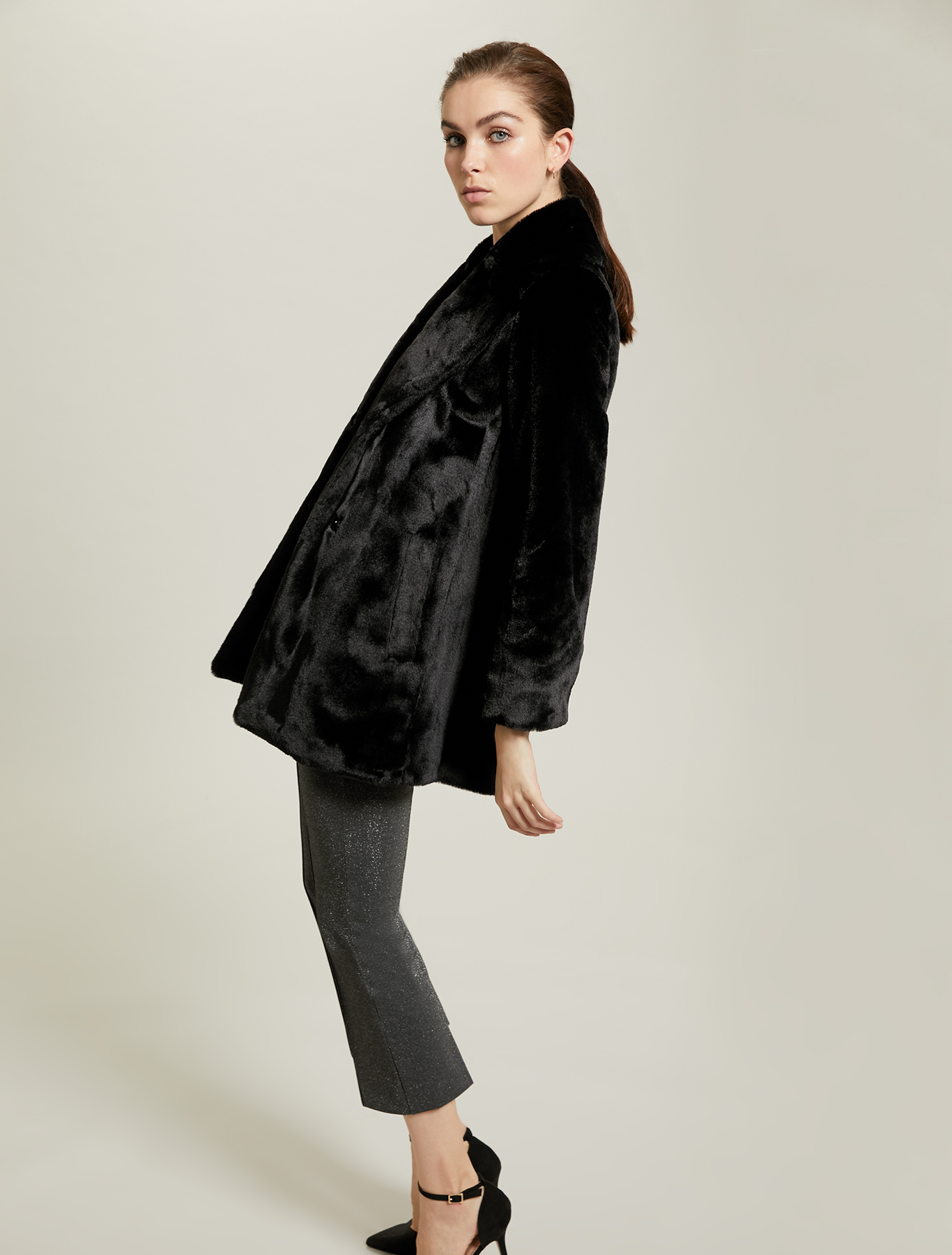 Cappotto in peluche, nero - Pennyblack Cappotto in peluche - nero - pennyblack