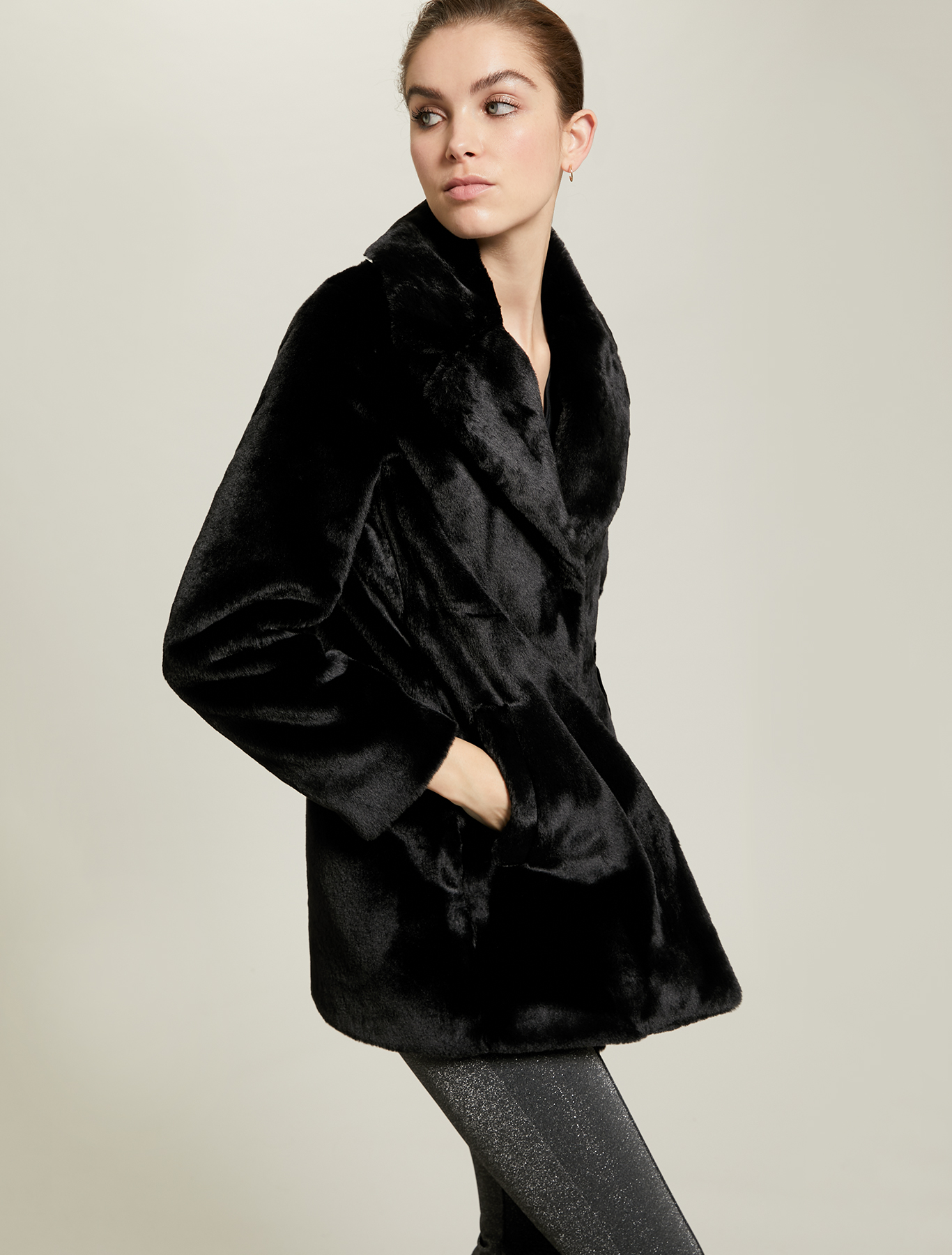 Cappotto in peluche, nero - Pennyblack Cappotto in peluche - nero - pennyblack