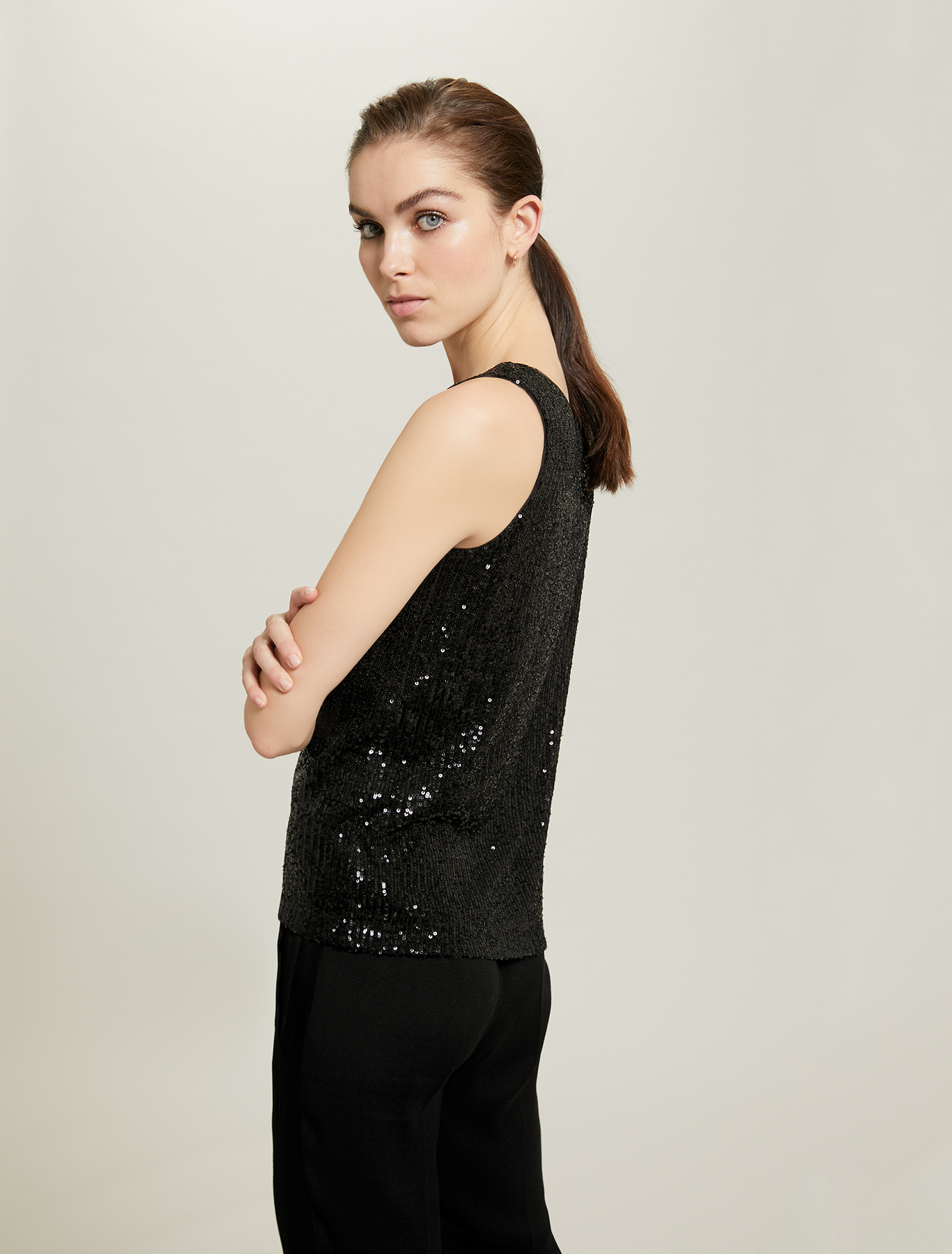 Sequinned top, black - Pennyblack Sequinned top - black - pennyblack