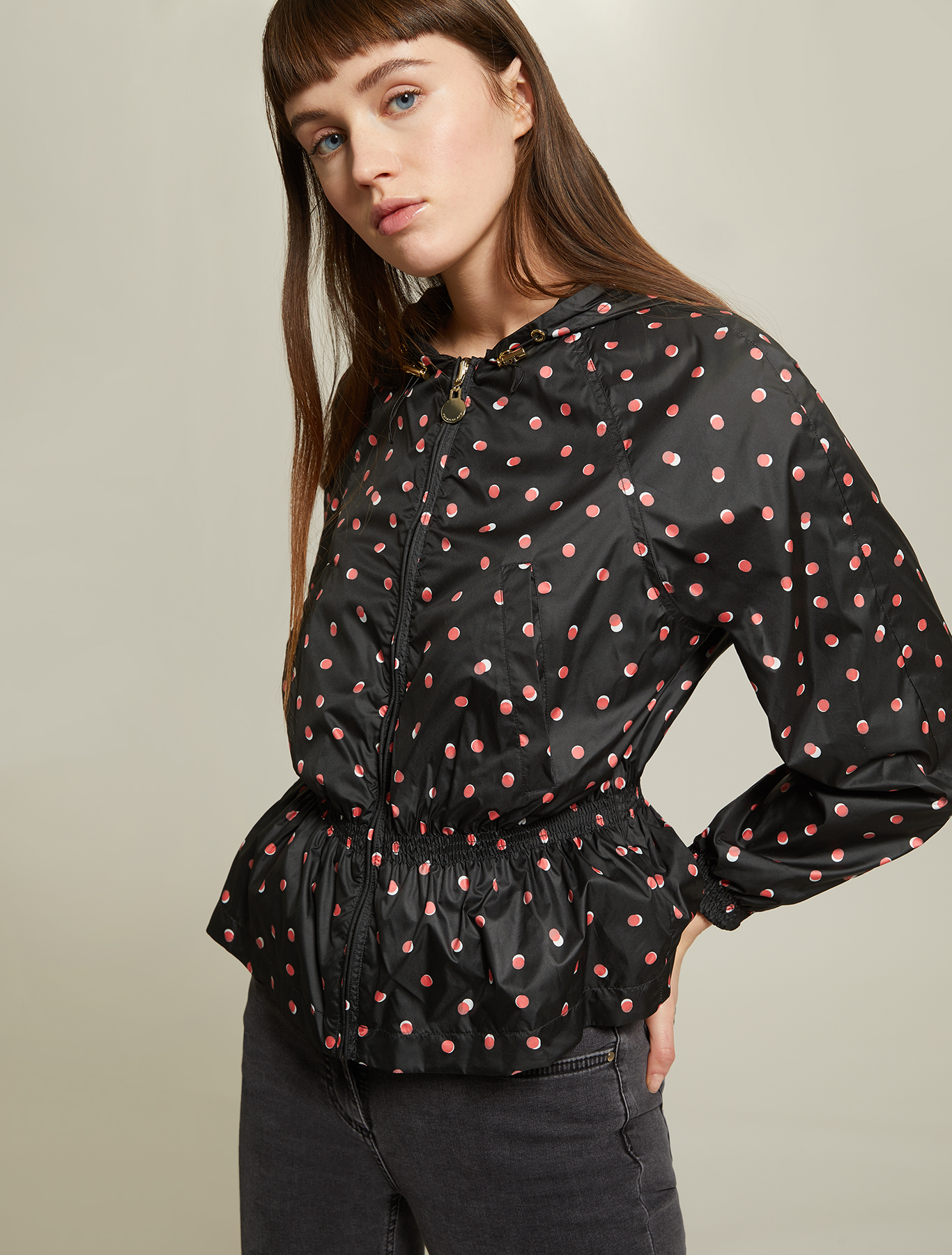 Reversible jacket in technical fabric, black pattern - Pennyblack Reversible jacket in technical fabric - black pattern - pennyblack