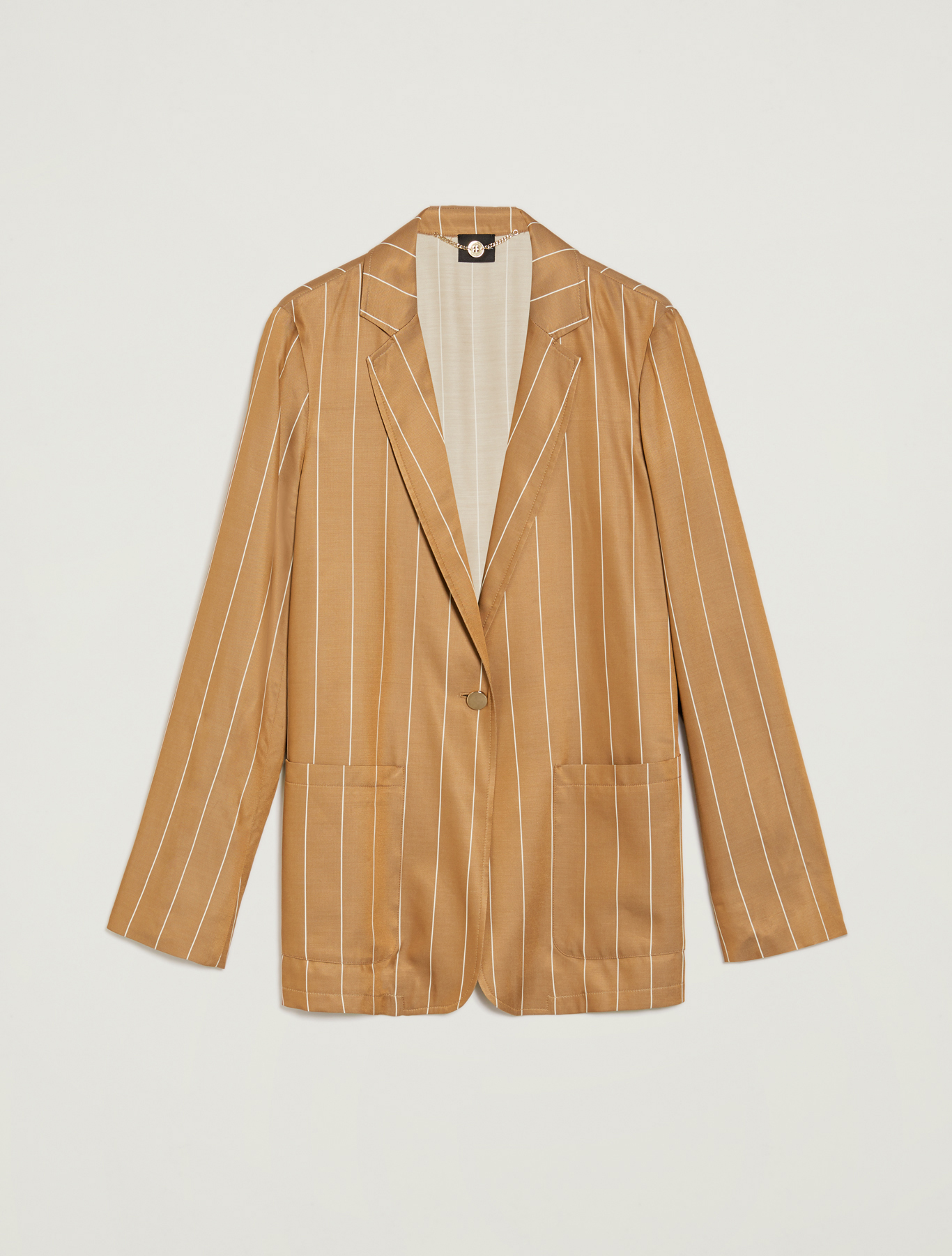 Fluid pinstriped blazer, dove-grey pattern - Pennyblack Fluid pinstriped blazer - dove-grey pattern - pennyblack
