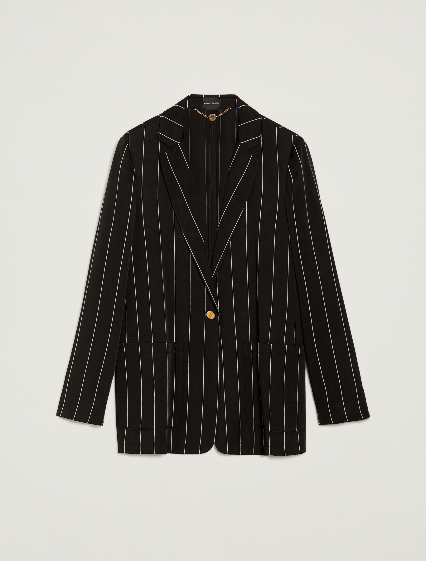 Fluid pinstriped blazer, black pattern - Pennyblack Fluid pinstriped blazer - black pattern - pennyblack