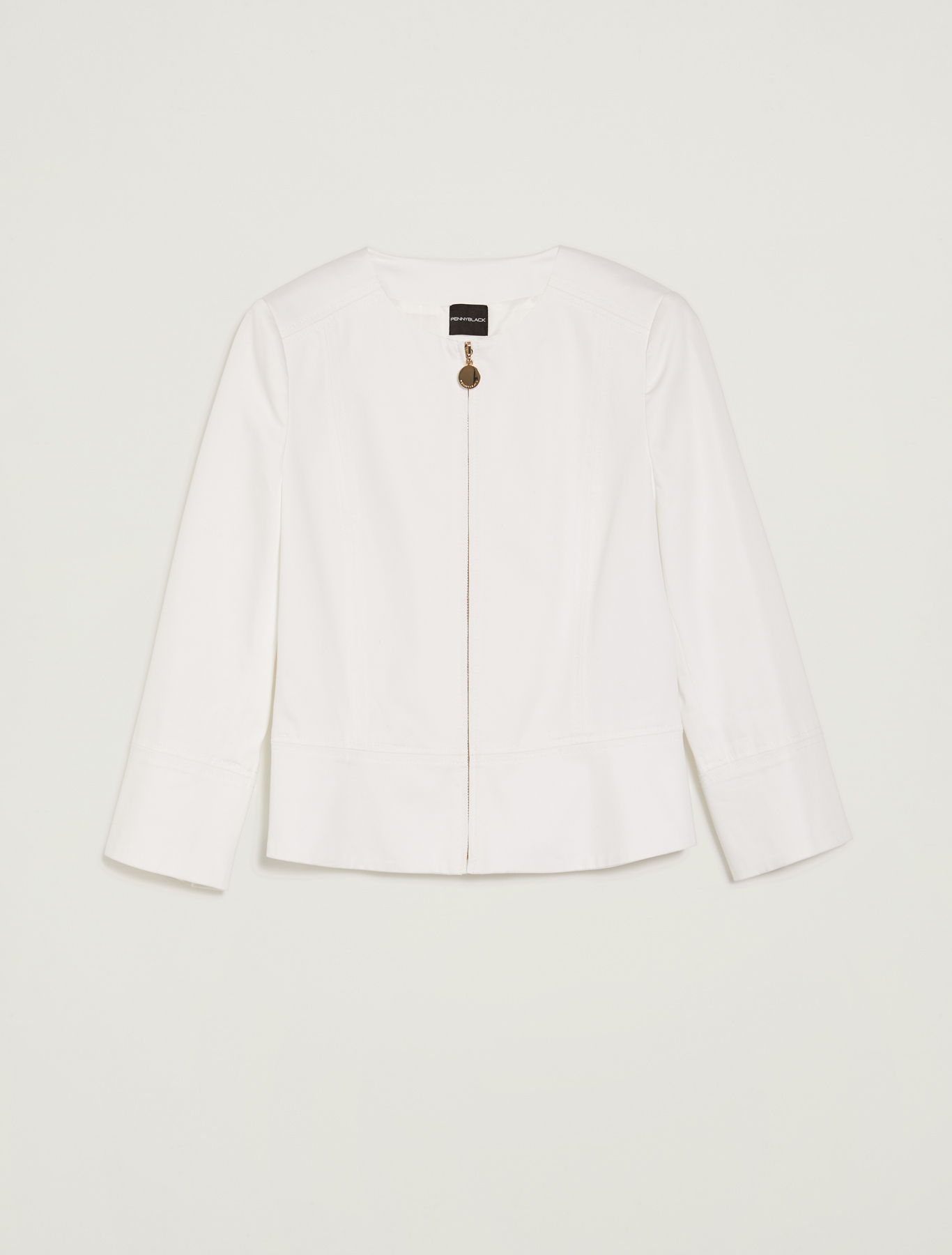 Cotton satin jacket, white - Pennyblack Cotton satin jacket - white - pennyblack