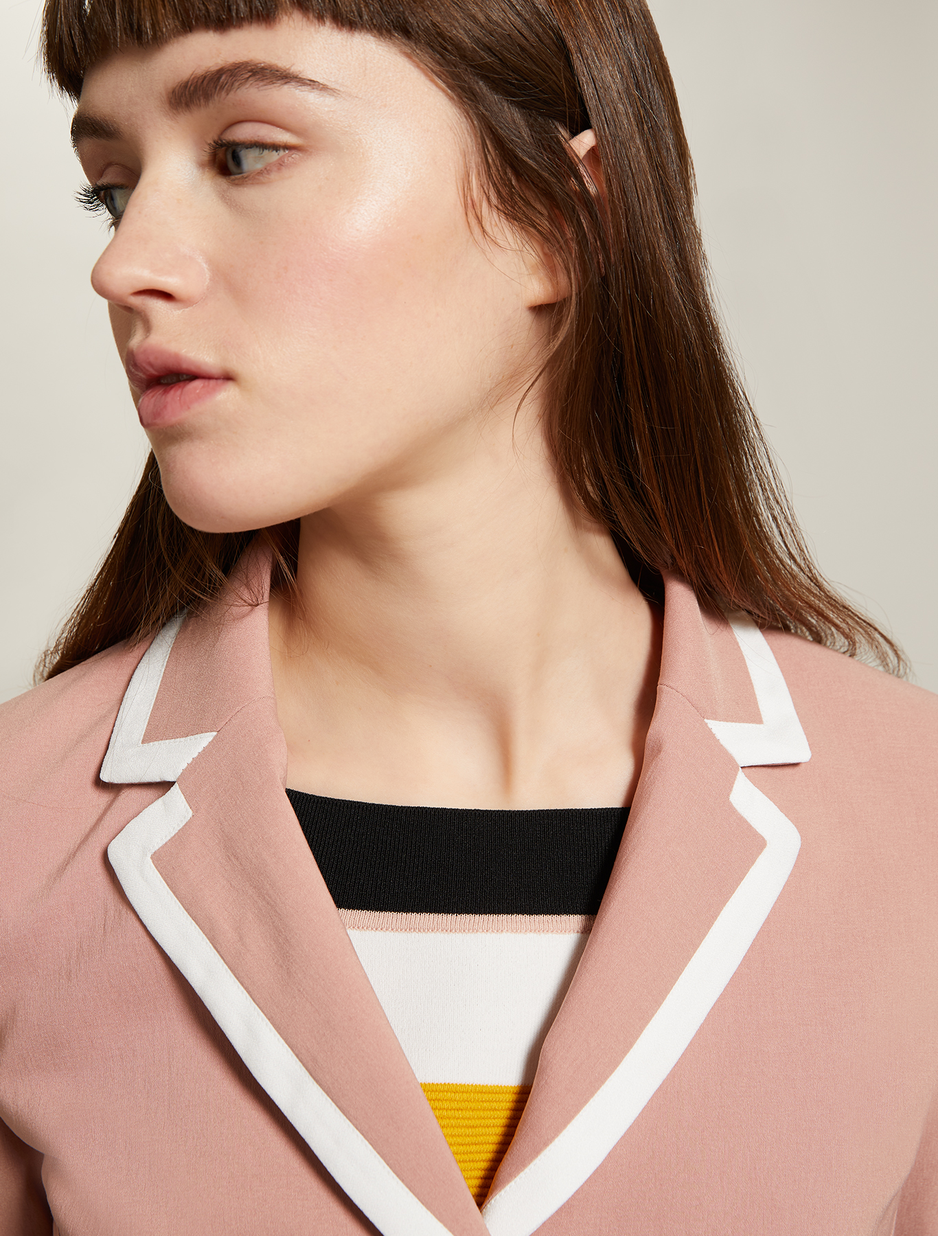 Blazer with contrasting borders, pink - Pennyblack Blazer with contrasting borders - pink - pennyblack