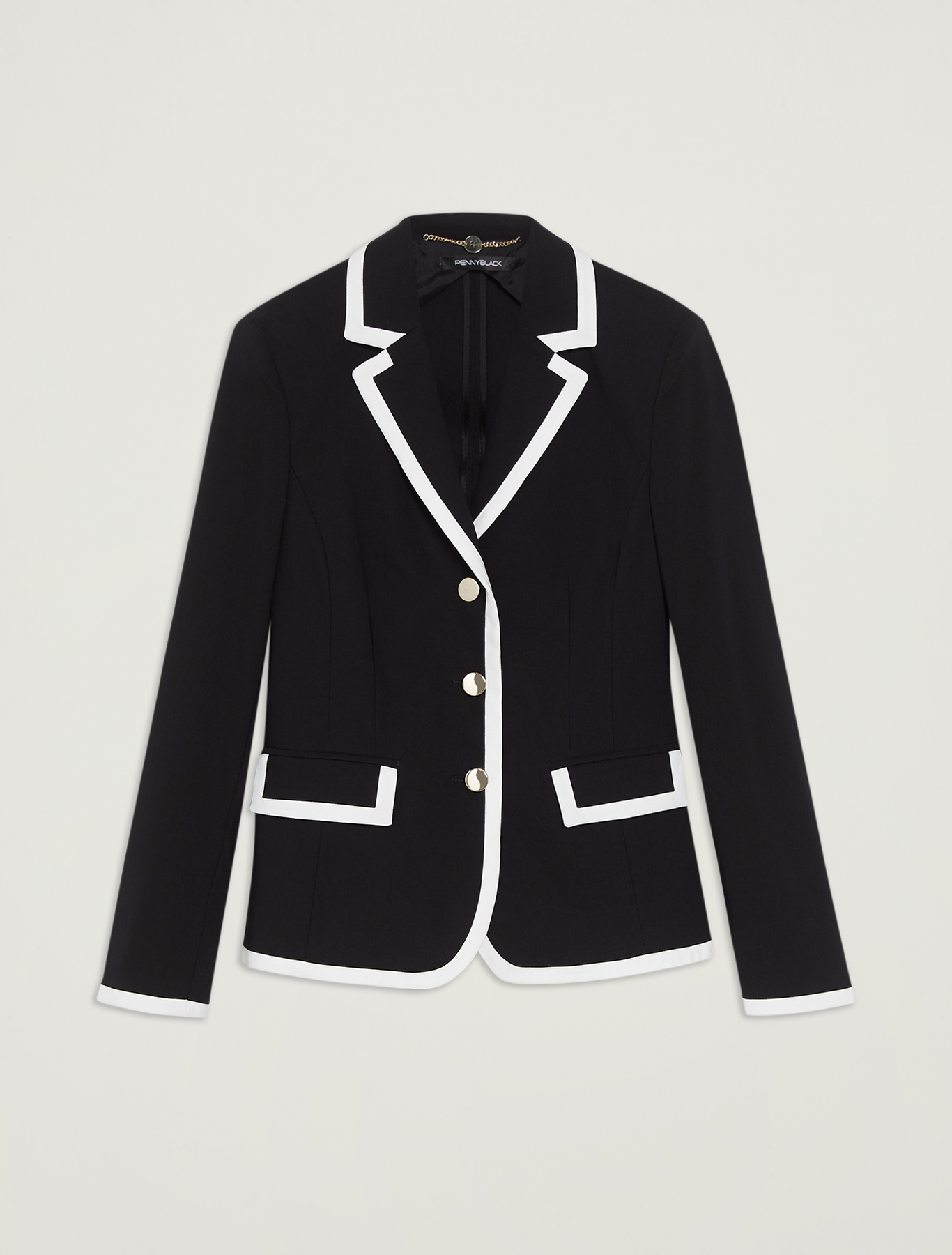 Blazer with contrasting borders, black - Pennyblack Blazer with contrasting borders - black - pennyblack