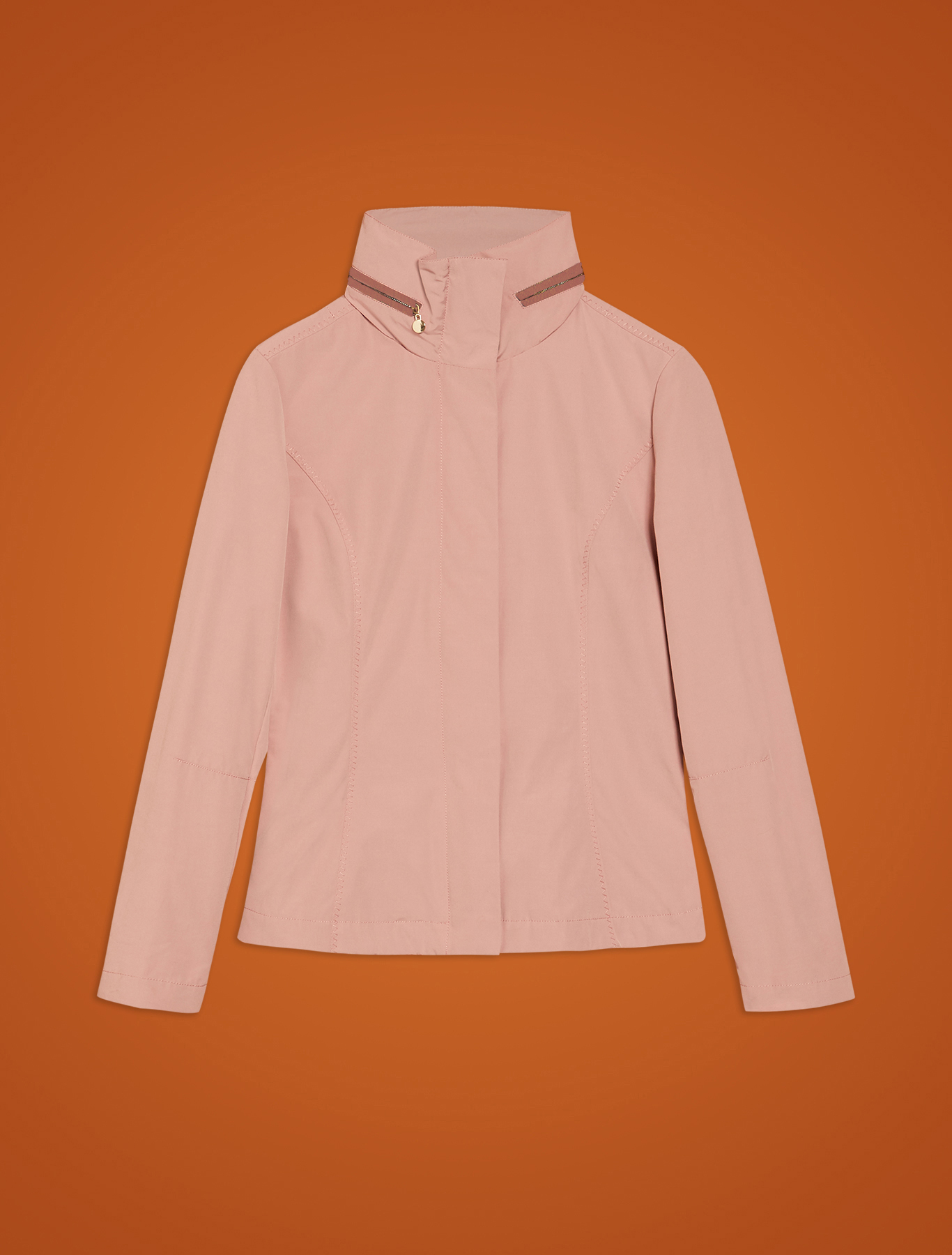 Slim jacket in technical cotton, pink - Pennyblack Slim jacket in technical cotton - pink - pennyblack