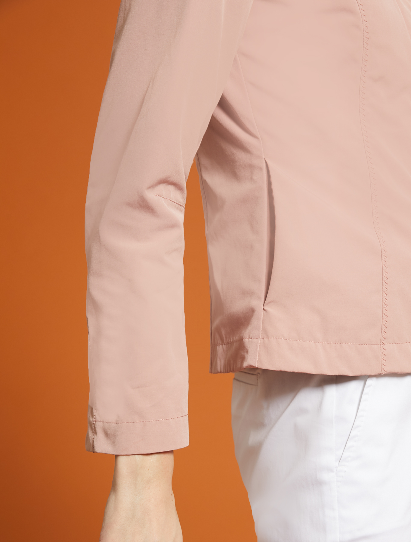 Slim jacket in technical cotton, pink - Pennyblack Slim jacket in technical cotton - pink - pennyblack