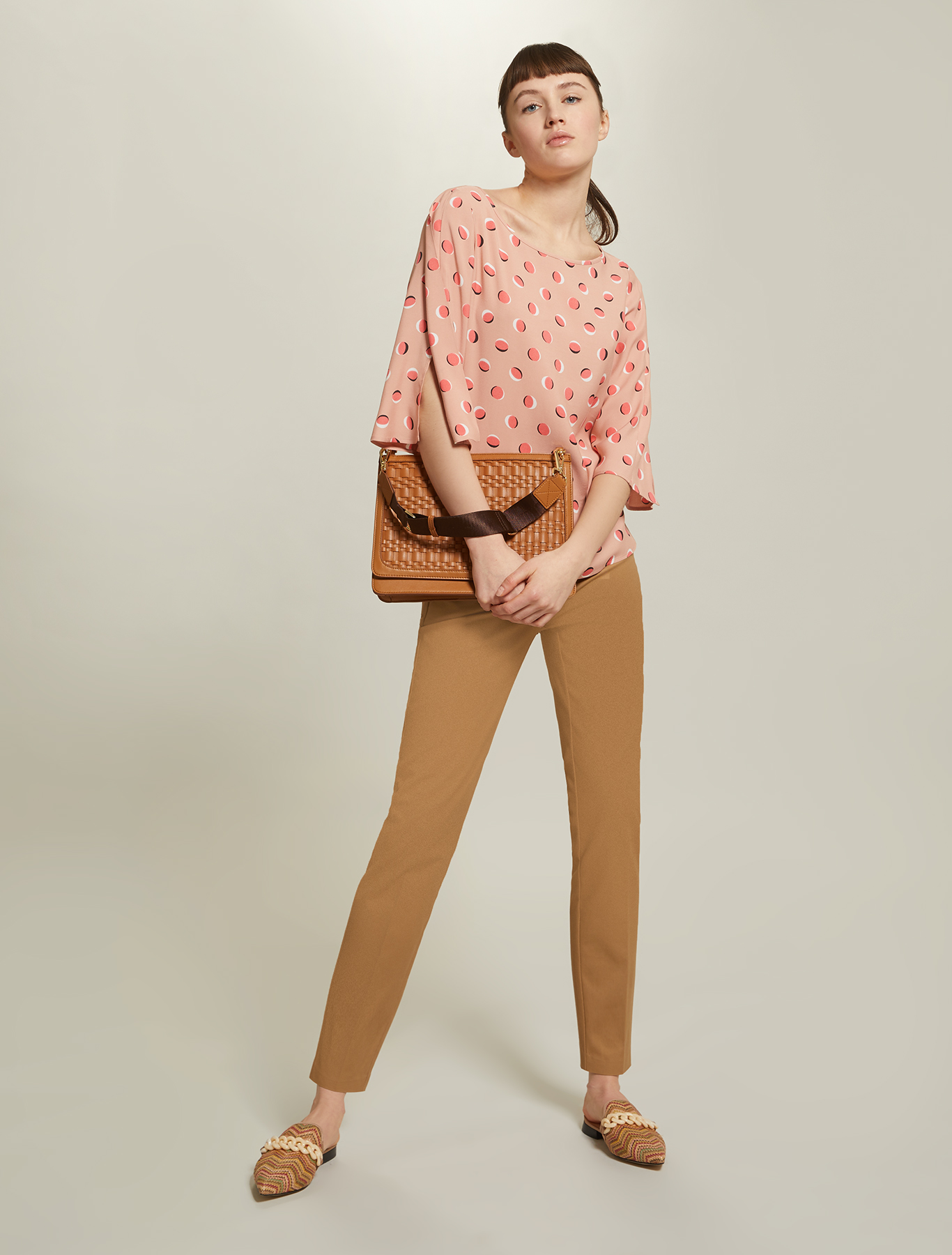 Polka dot sablé blouse, rose pink pattern - Pennyblack Polka dot sablé blouse - rose pink pattern - pennyblack
