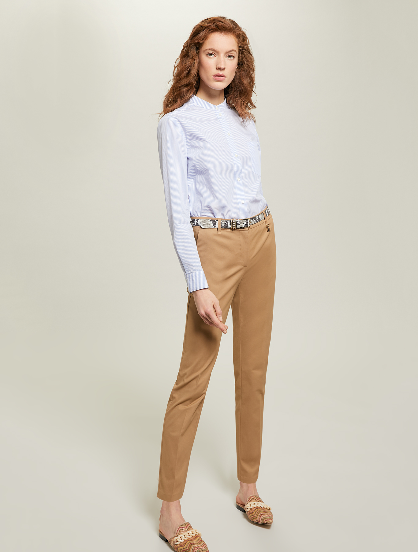Cotton twill trousers, brown - Pennyblack Cotton twill trousers - brown - pennyblack