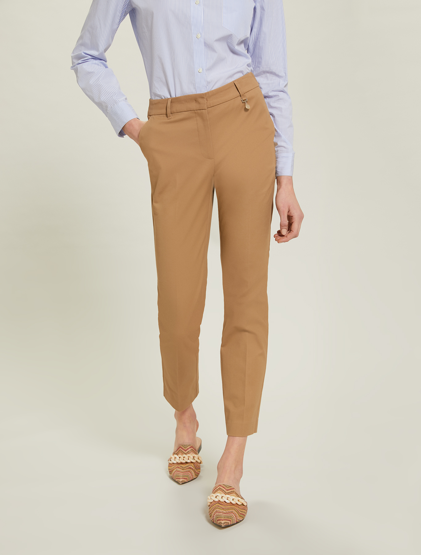 Cotton twill trousers, brown - Pennyblack Cotton twill trousers - brown - pennyblack