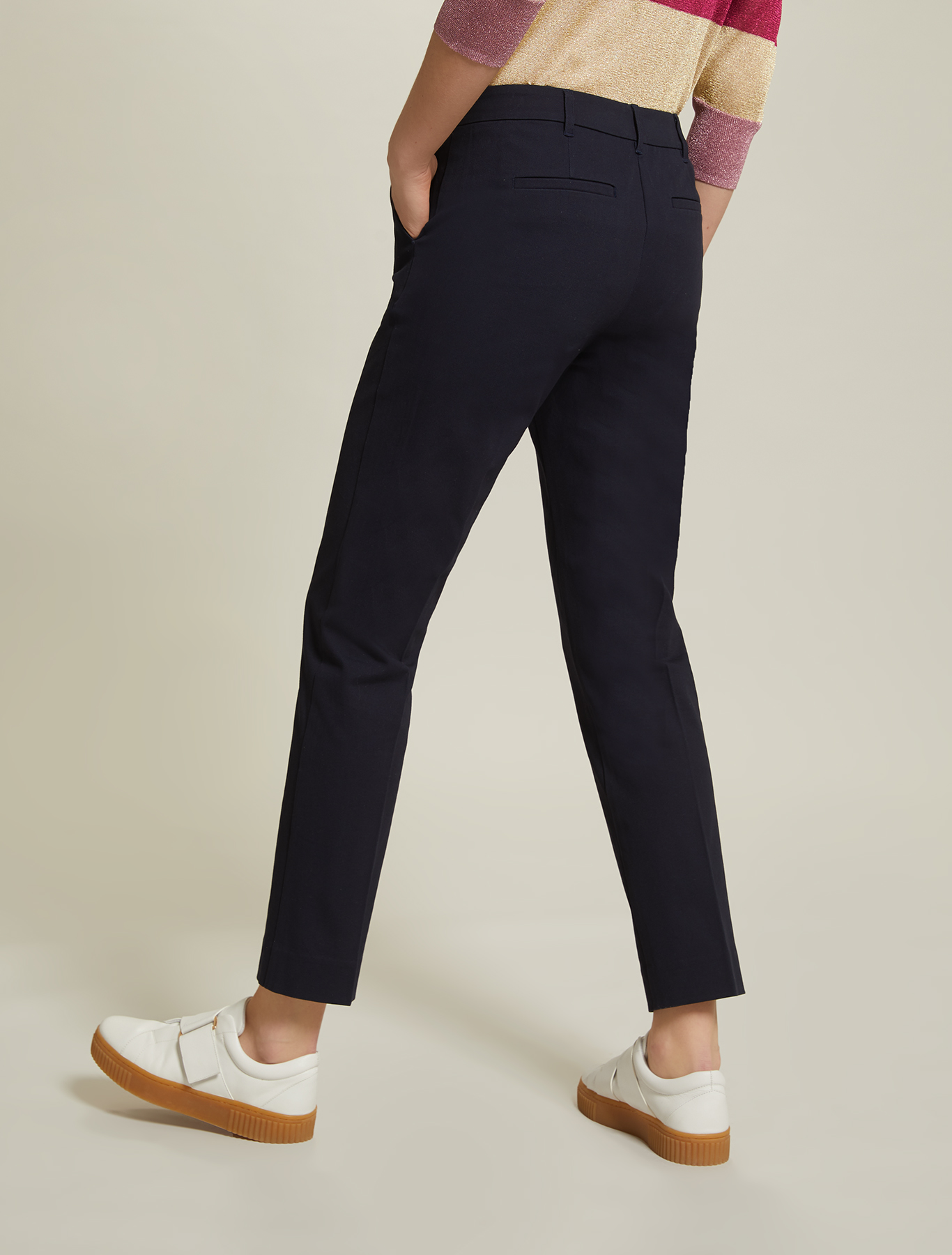 Cotton twill trousers, midnight blue - Pennyblack Cotton twill trousers - midnight blue - pennyblack