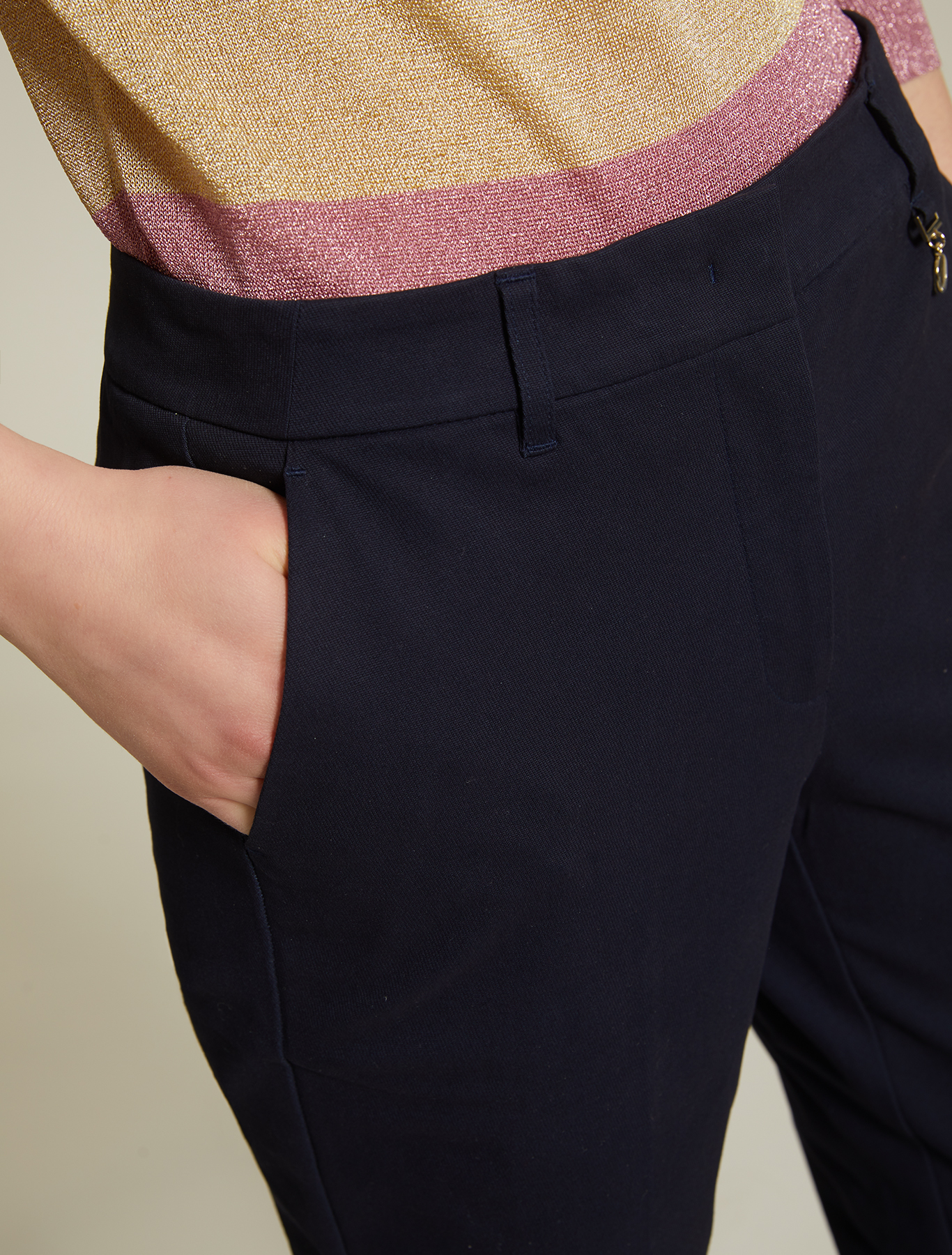 Cotton twill trousers, midnight blue - Pennyblack Cotton twill trousers - midnight blue - pennyblack