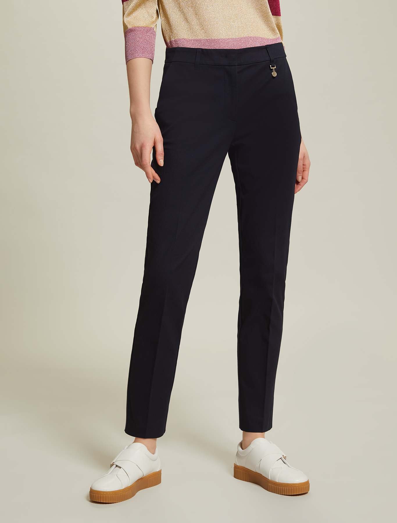 Cotton twill trousers, midnight blue - Pennyblack Cotton twill trousers - midnight blue - pennyblack