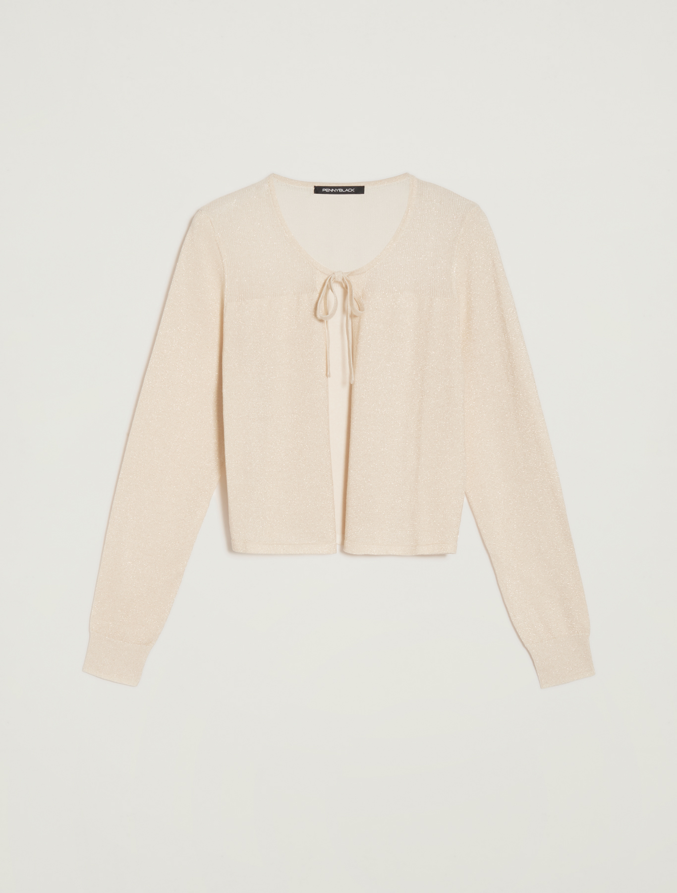 Lamé tricot cardigan, gold - Pennyblack Lamé tricot cardigan - gold - pennyblack