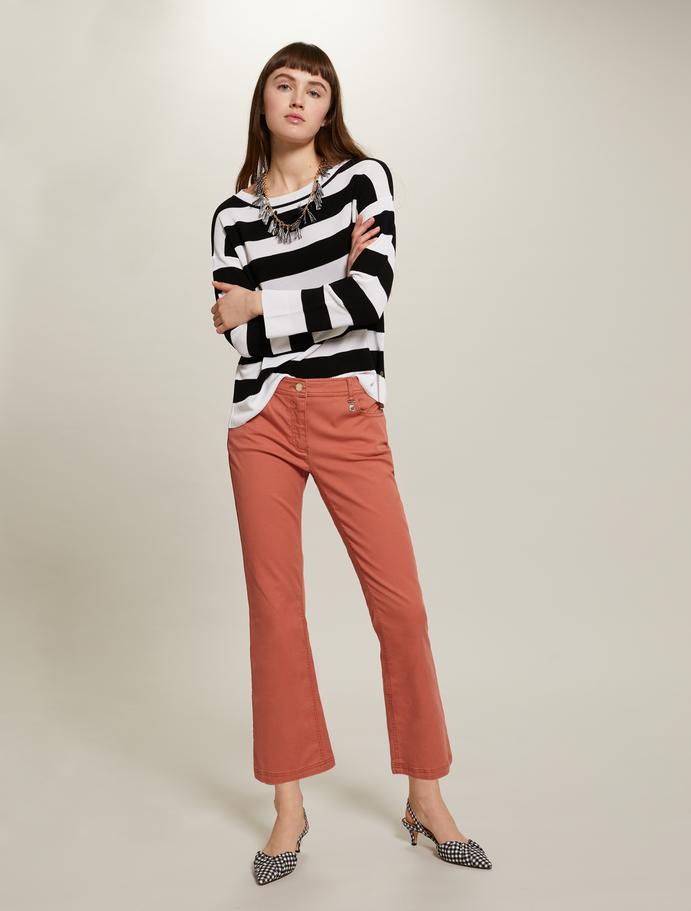 Sweater with maxi stripes, black - Pennyblack Sweater with maxi stripes - black - pennyblack