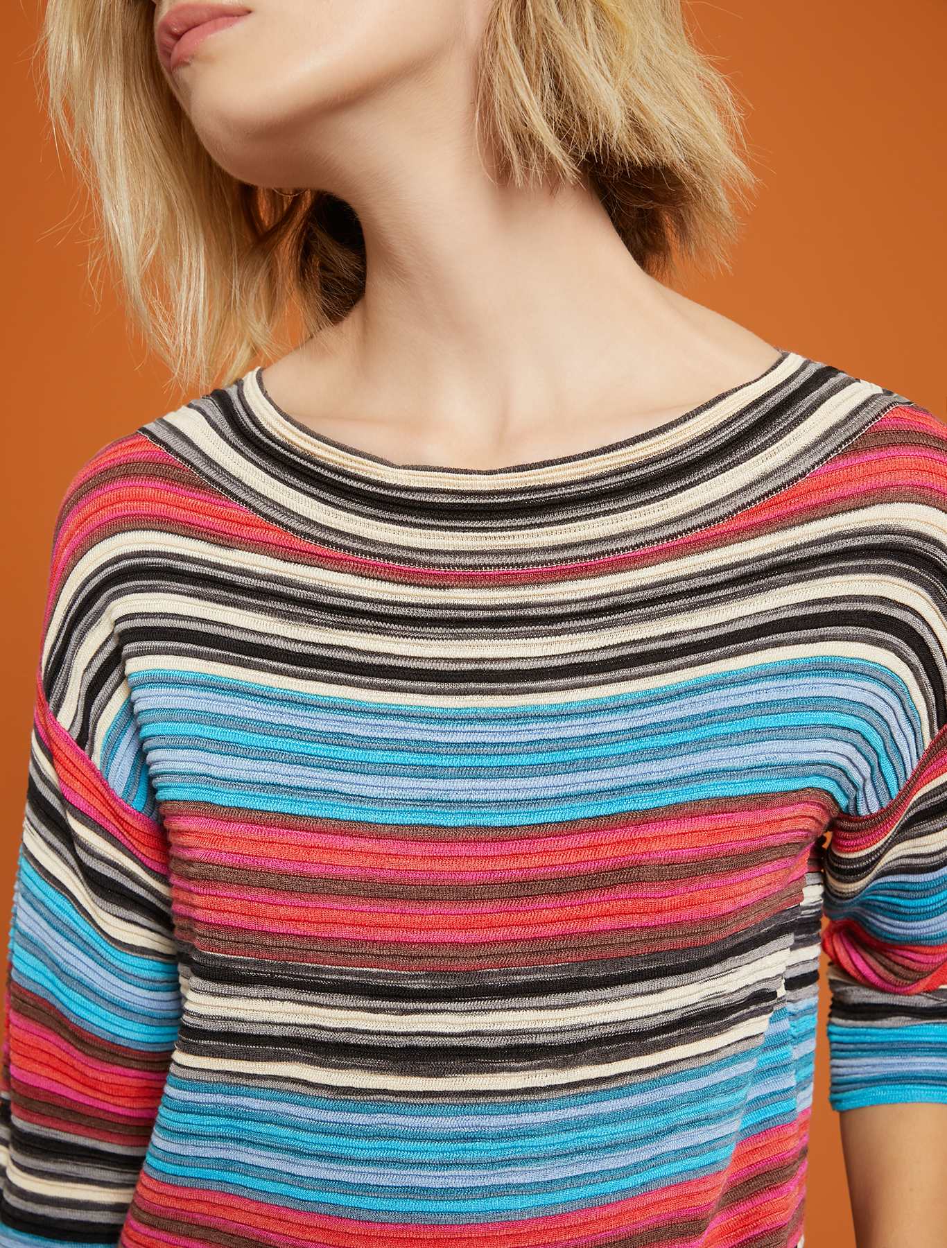 3D striped jumper, fuchsia pattern - Pennyblack 3D striped jumper - fuchsia pattern - pennyblack