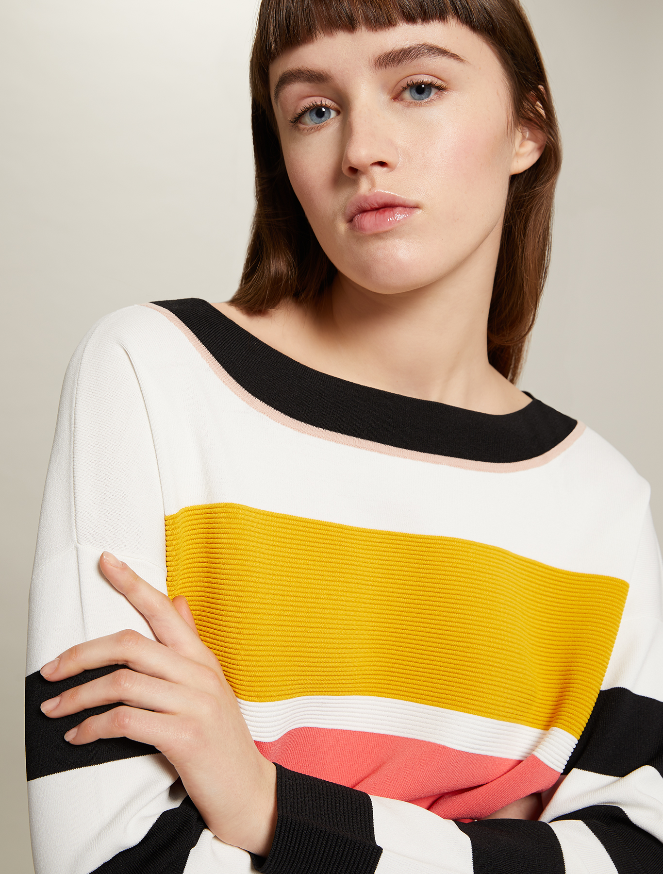 Colour block striped jumper, multi coloured - Pennyblack Colour block striped jumper - multi coloured - pennyblack