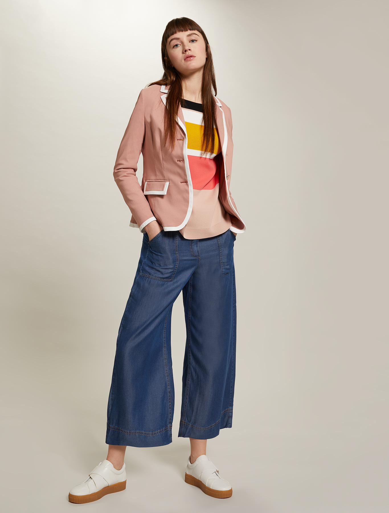 Colour block striped jumper, multi coloured - Pennyblack Colour block striped jumper - multi coloured - pennyblack