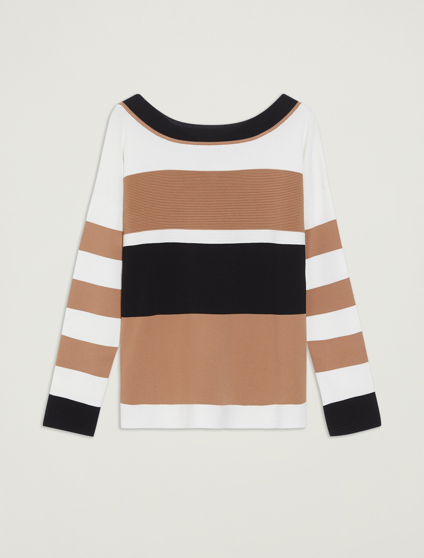 Maglia a righe color block, fantasia beige - Pennyblack Maglia a righe color block - fantasia beige - pennyblack