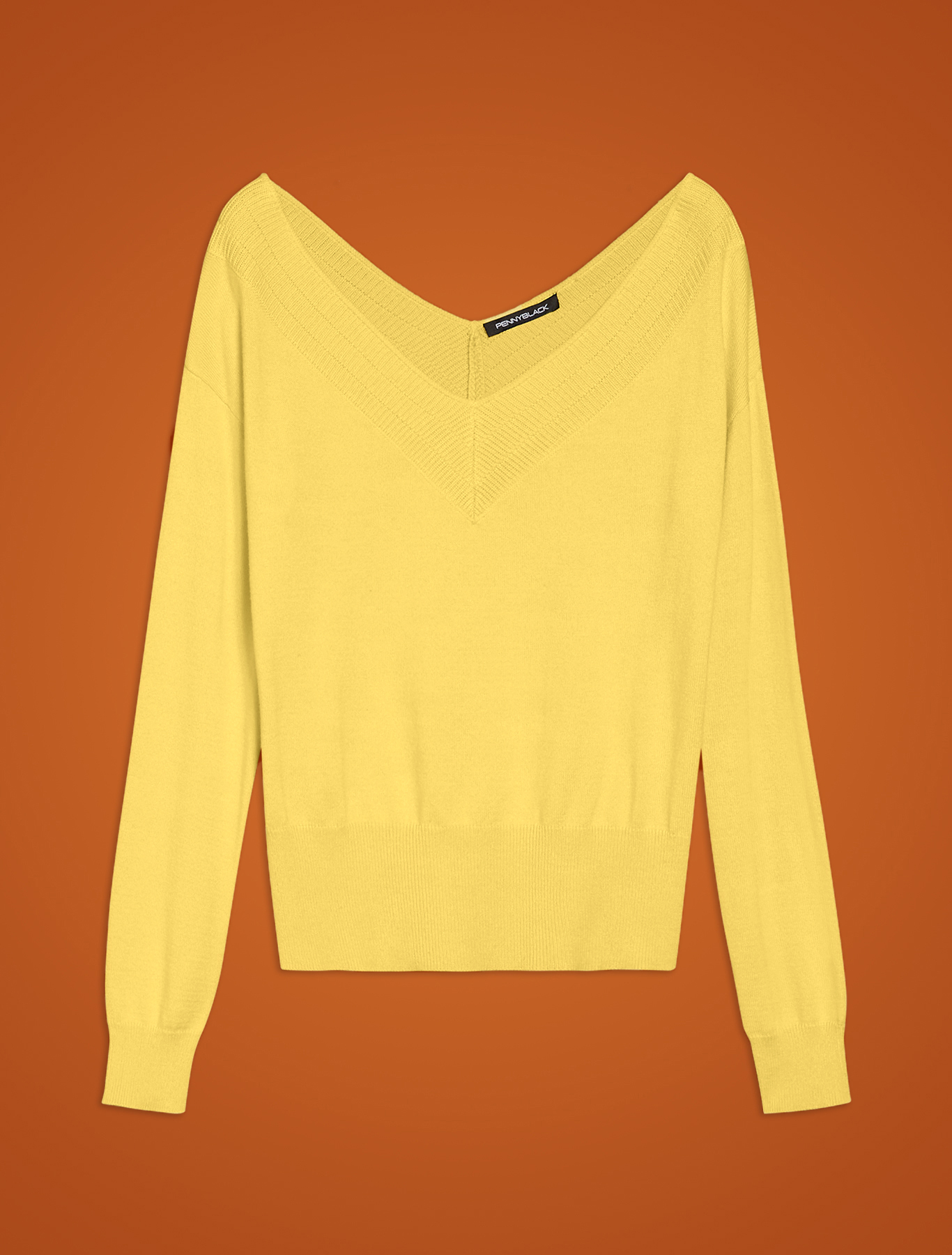 V neck jumper, lemon - Pennyblack V neck jumper - lemon - pennyblack