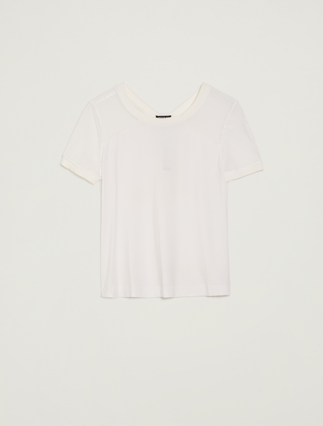 T-shirt with technical mesh inserts, white - Pennyblack T-shirt with technical mesh inserts - white - pennyblack